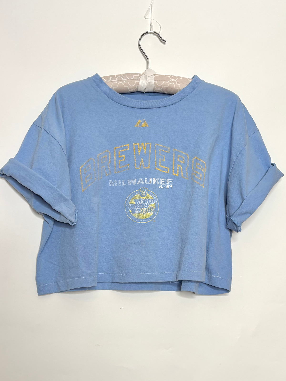 Vintage Milwaukee Brewers World Series crop top T-Shirt
