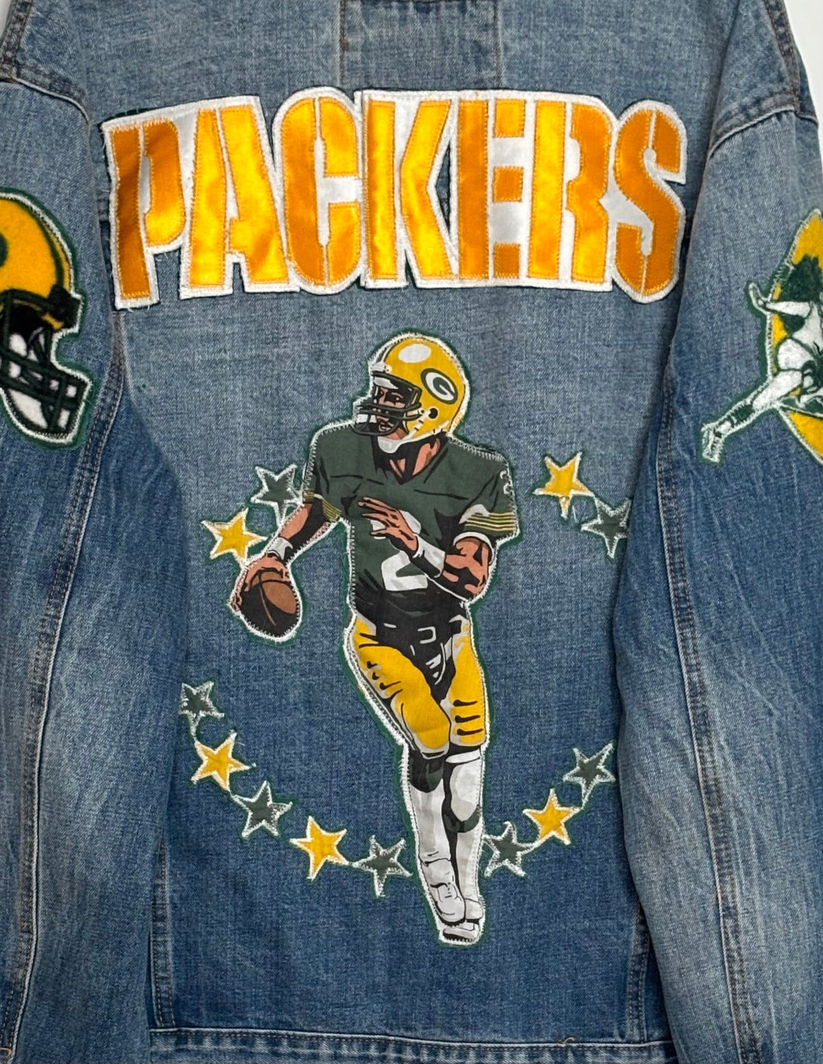 90’s Retro Game Day Denim Jean Jacket