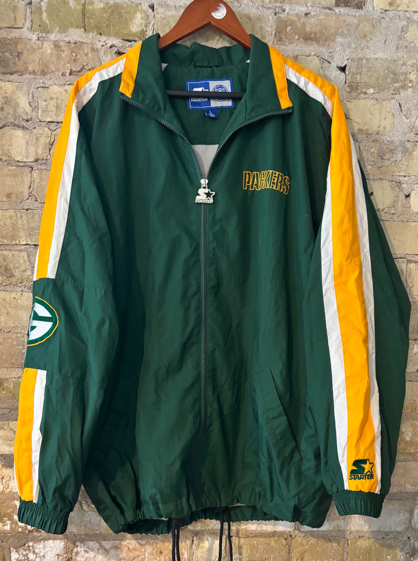 Retro 90’s STARTER Green Bay Packers windbreaker Track Coat