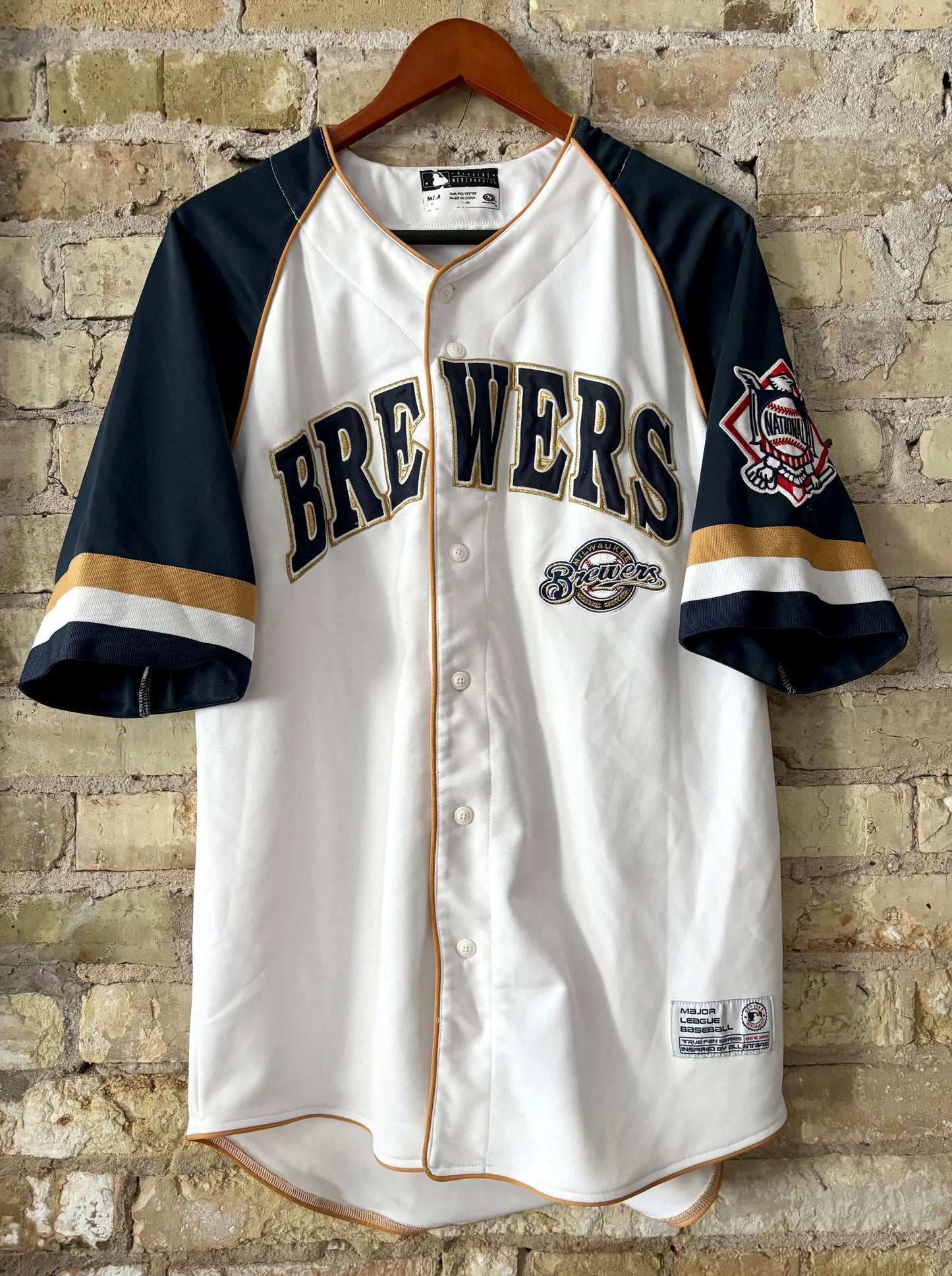 Milwaukee Brewers Retro Button up Baseball Jersey