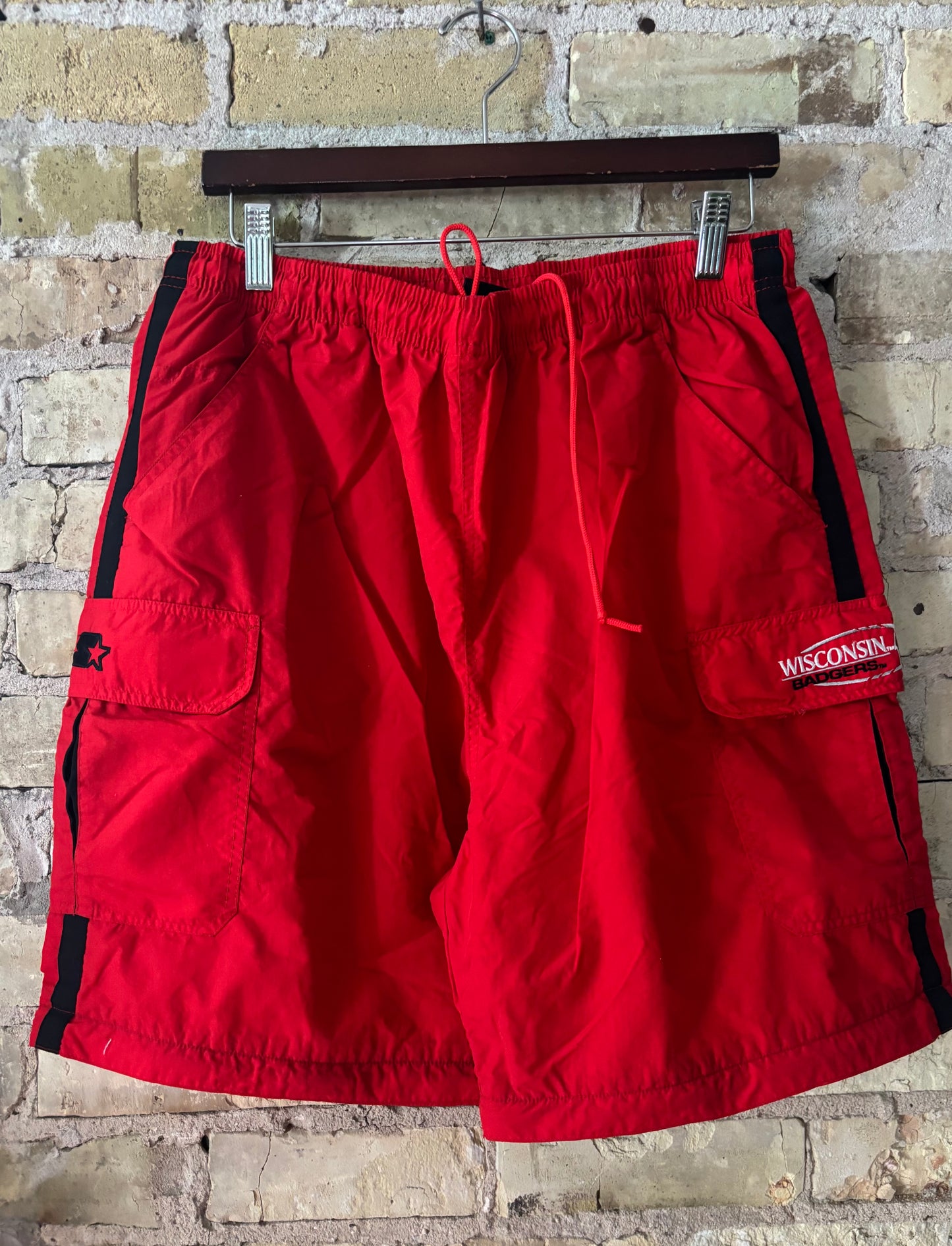 Vintage Wisconsin Badgers STARTER Convertible Cargo Sweatpants