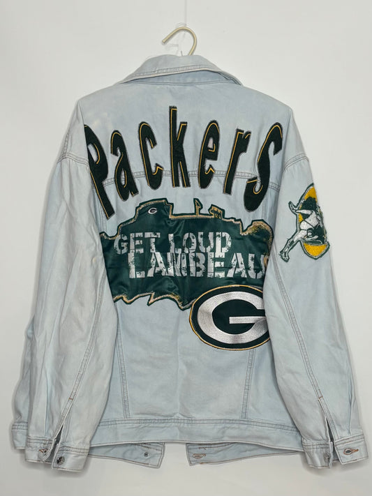 90’s Light Wash Game Day Denim Jean Jacket