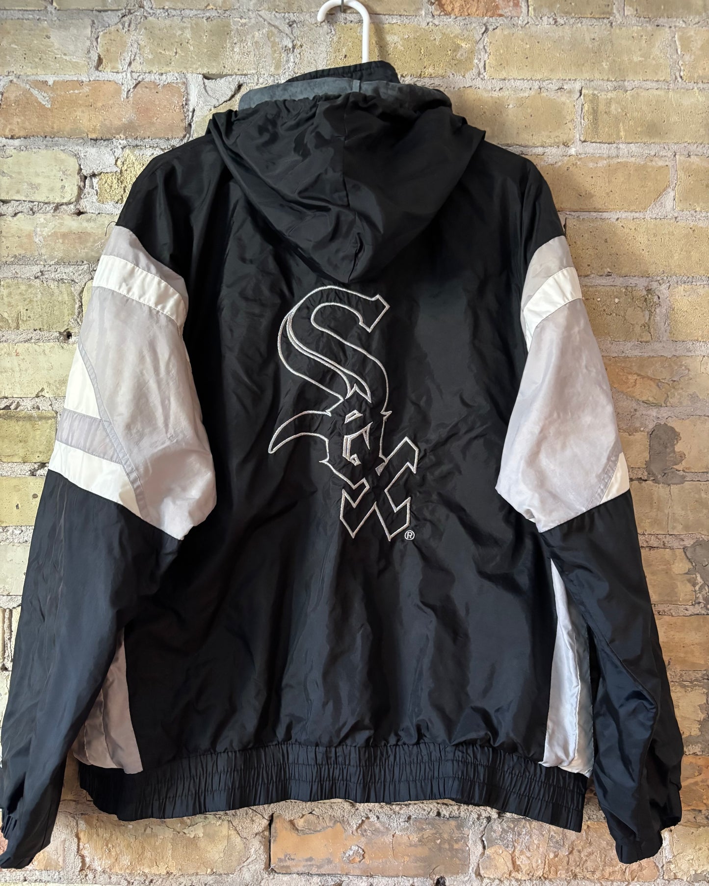 Retro Chicago White Sox STARTER Zip Up windbreaker Coat Jacket