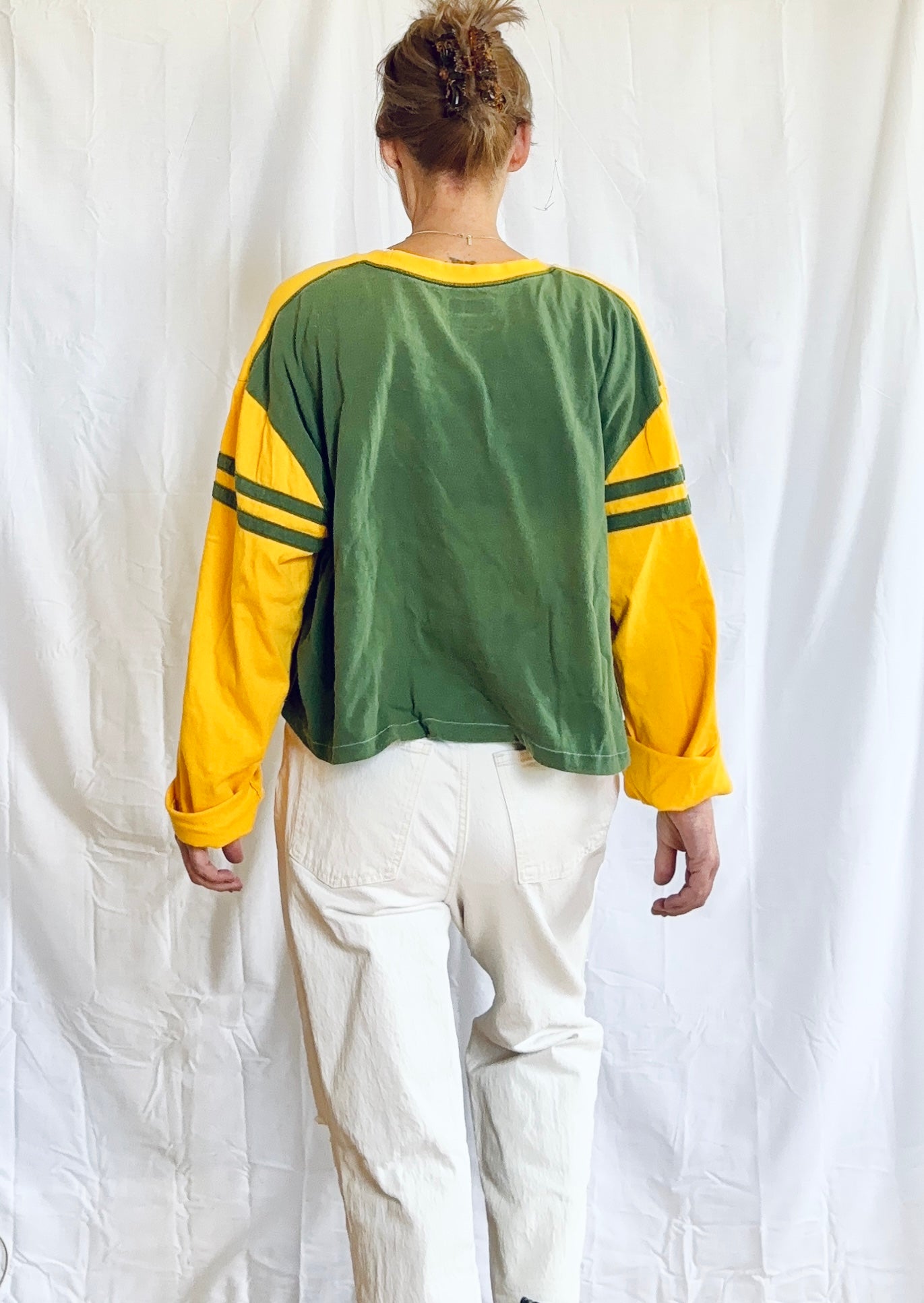 Reworked vintage Packers over dyed Jersey Tee