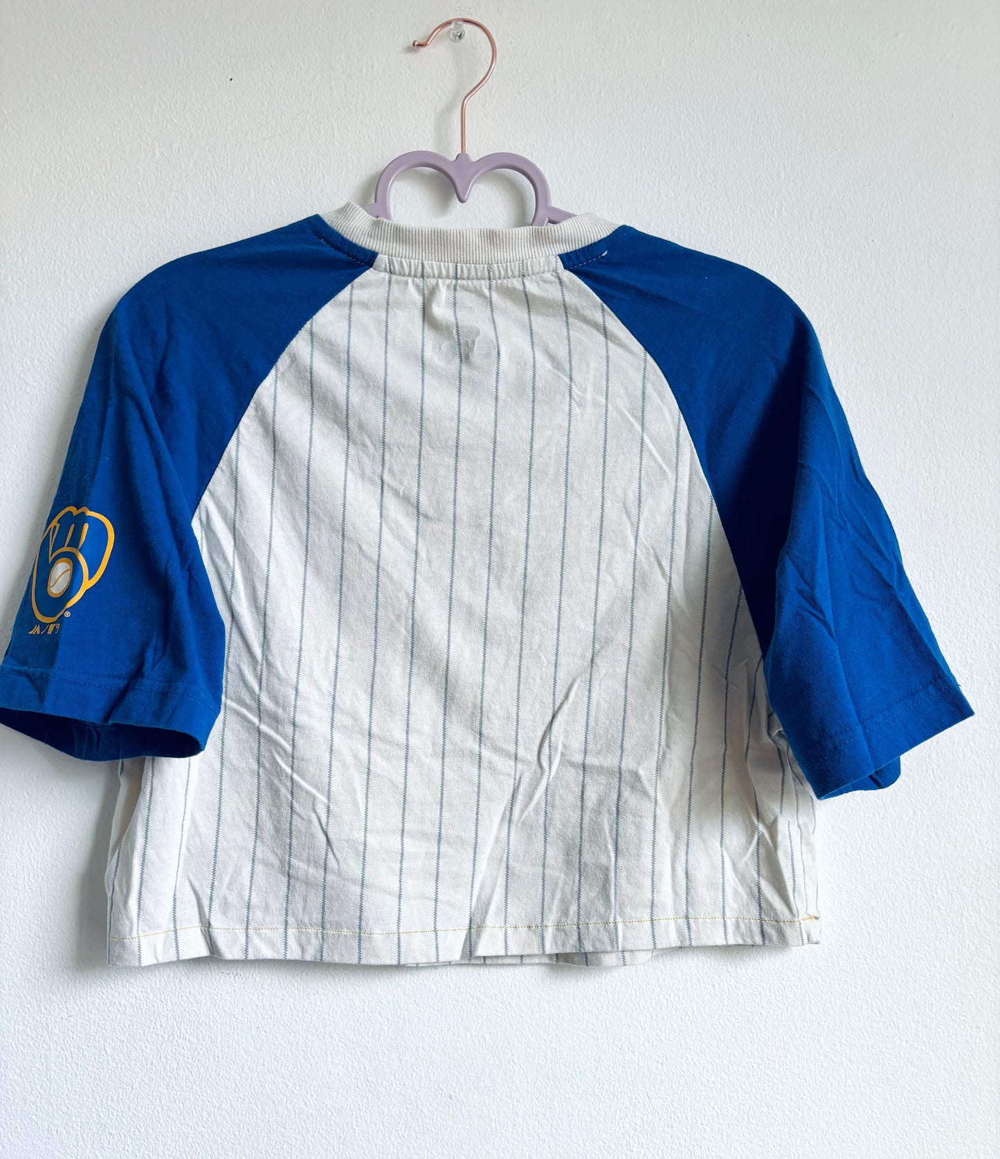 Reworked Brewers Vintage Striped Jersey Tee