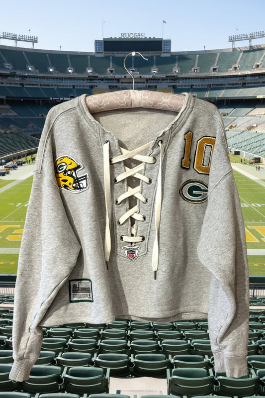 Custom reworked Old School Throwback  Jersey Sweatshirt