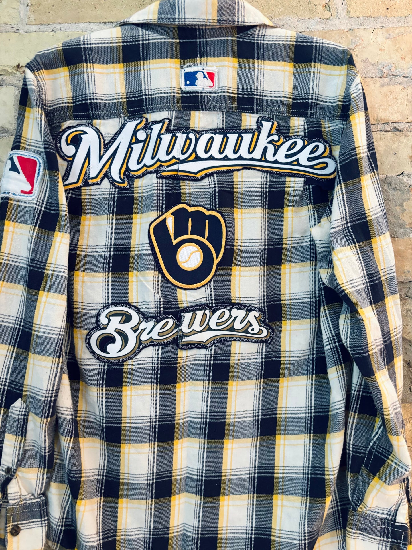 Reworked Brewers Game Day Flannel Shirt