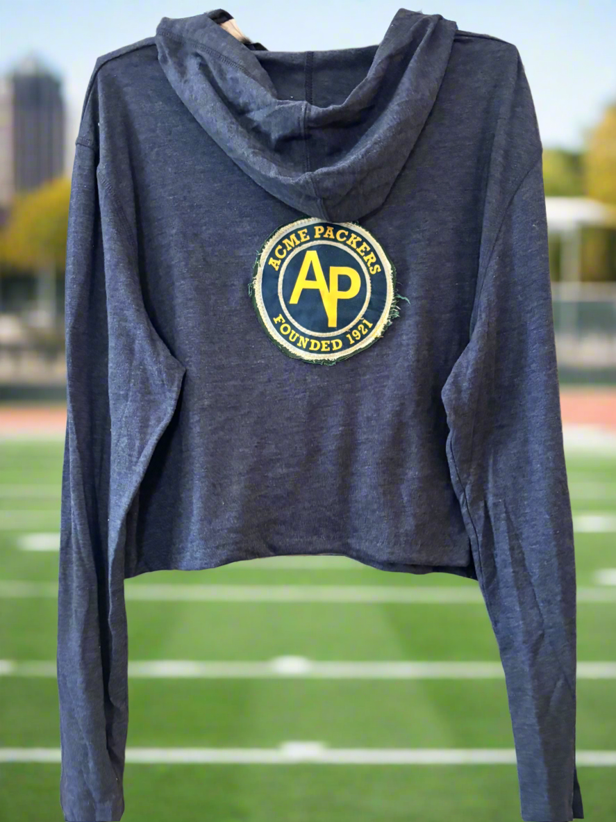 Reworked Packers Throwback Acme CropTop Tee Hoodie