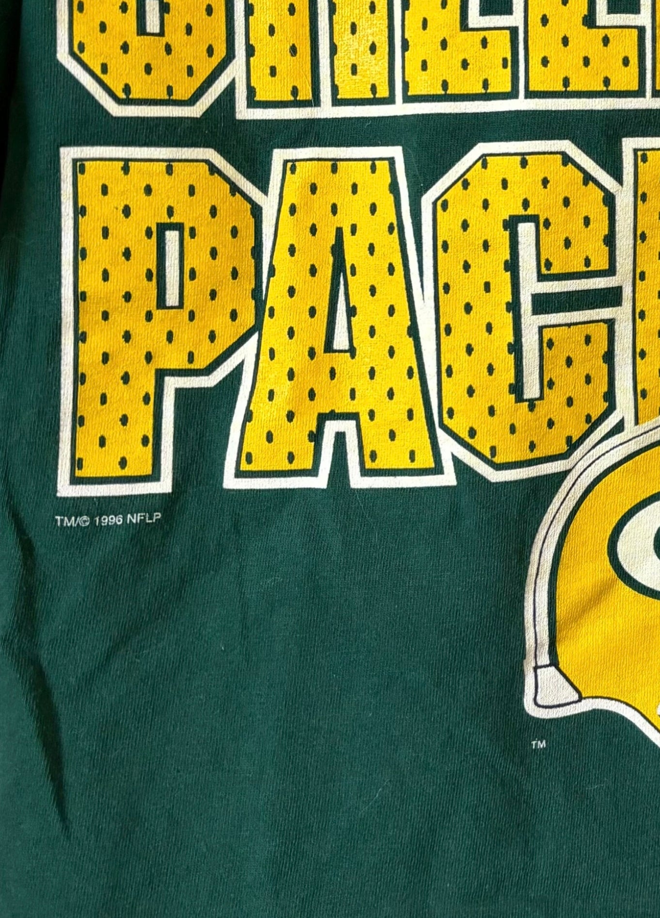 Reworked Vintage Green Bay Packers Crop Top Graphic Tee