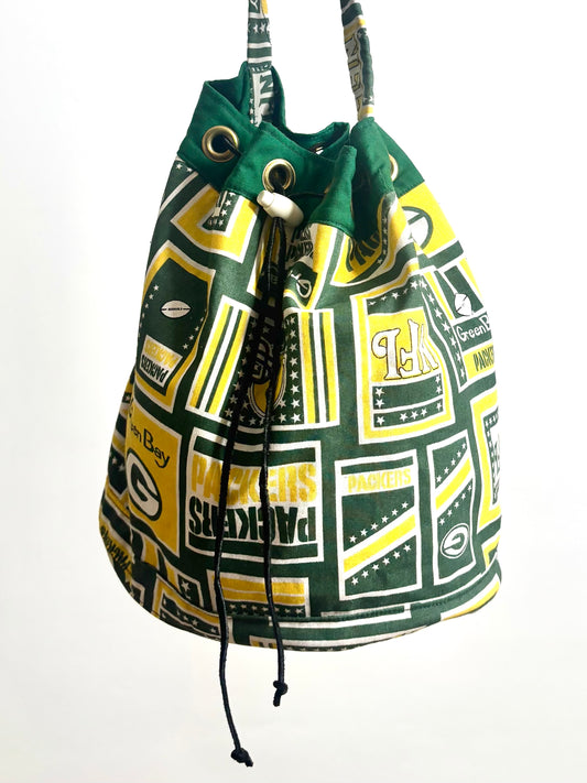 Vintage 80’s Handmade Cinch Bucket Shoulder Bag