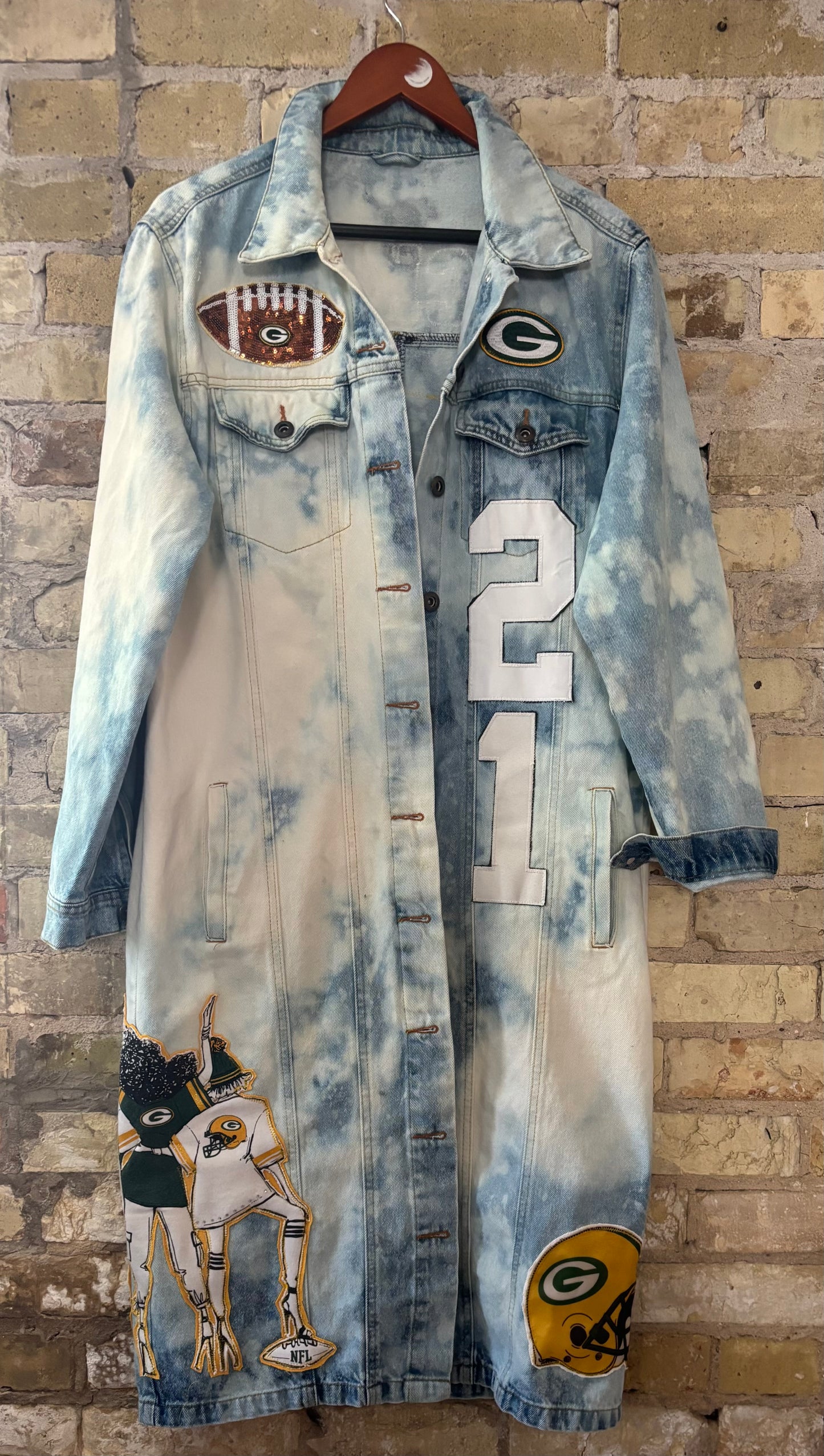 Retro 90’s Oversized Game Day Duster