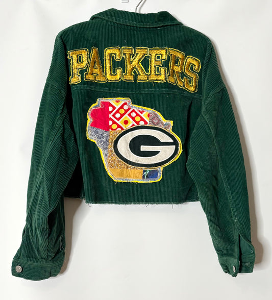 Cropped Corduroy Game Day Jacket