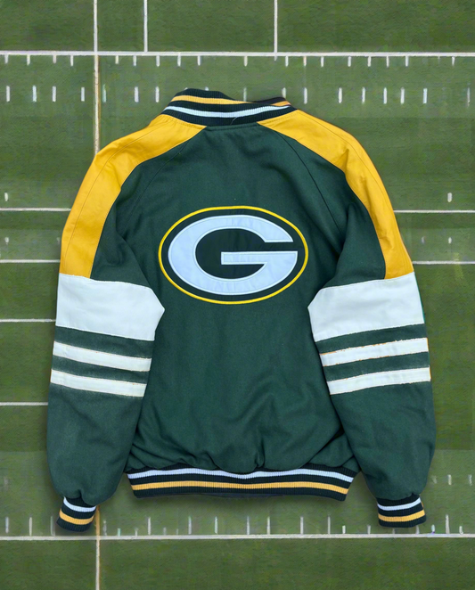 Vintage Reversible Green Bay Packers Bomber varsity Jacket