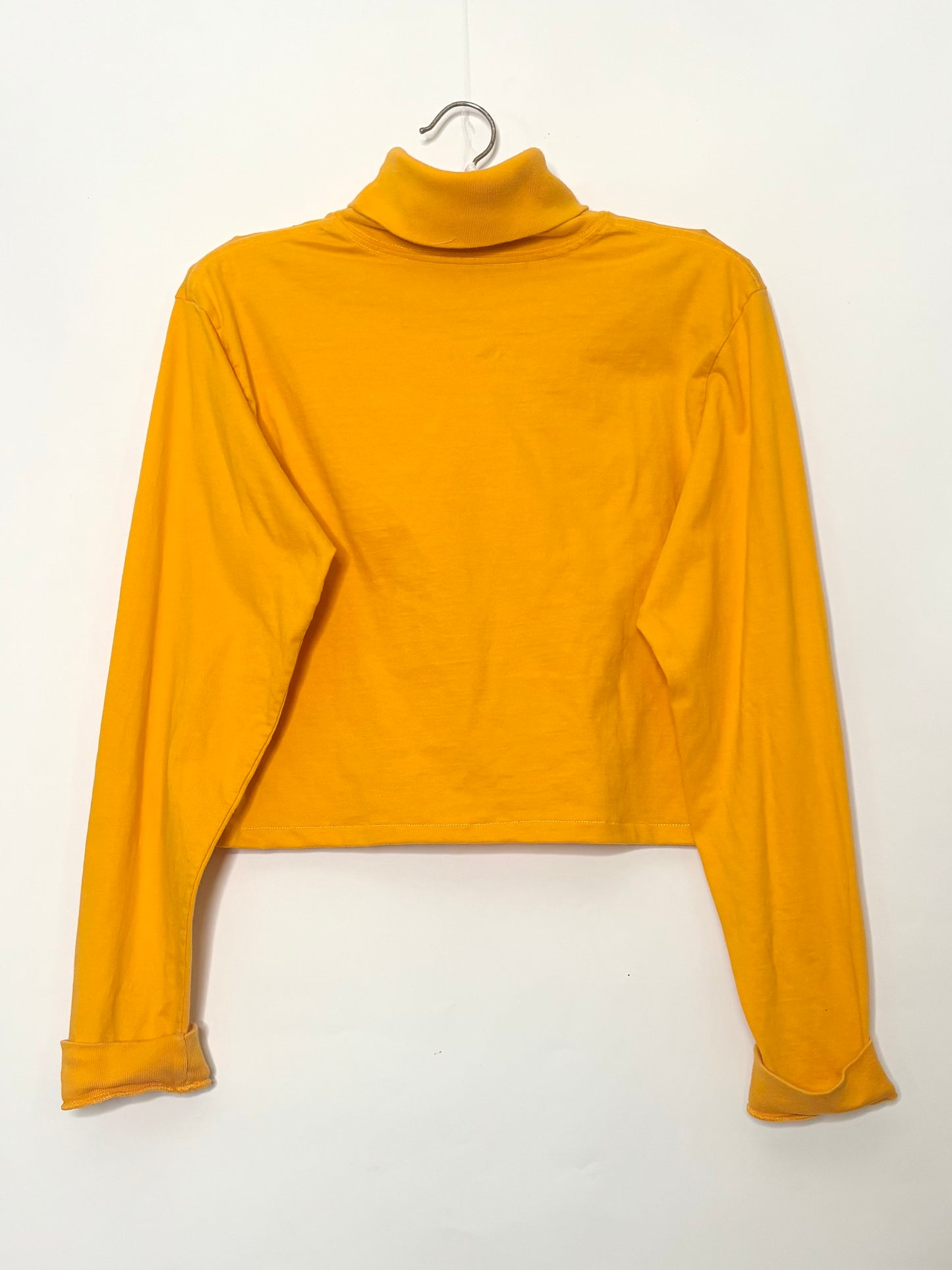 Retro 90’s Yellow Cropped Game Day TurtleNeck
