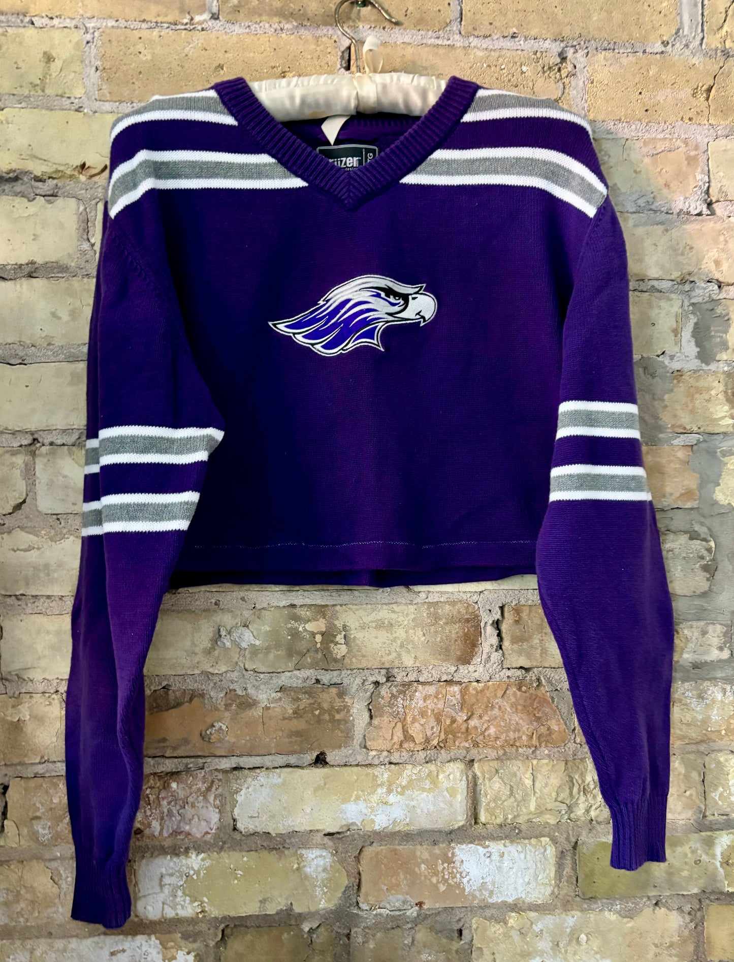 Vintage Reclaimed Baltimore Ravens Knit varsity sweater