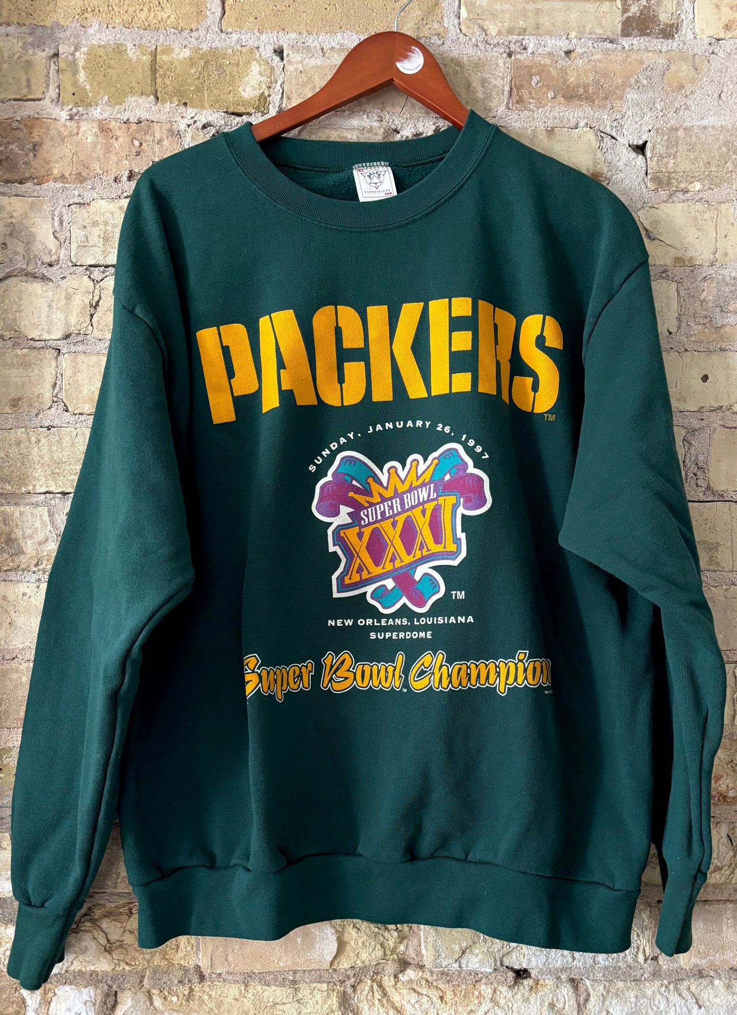 vintage 90’s Green Bay Packers Super Bowl crewneck Sweatshirt
