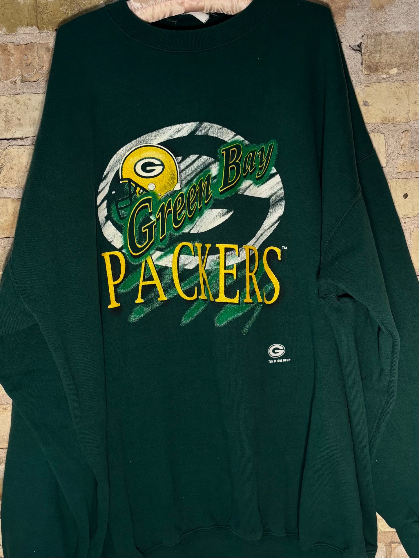 90’s Green Bay Packers Retro Oversized Crewneck