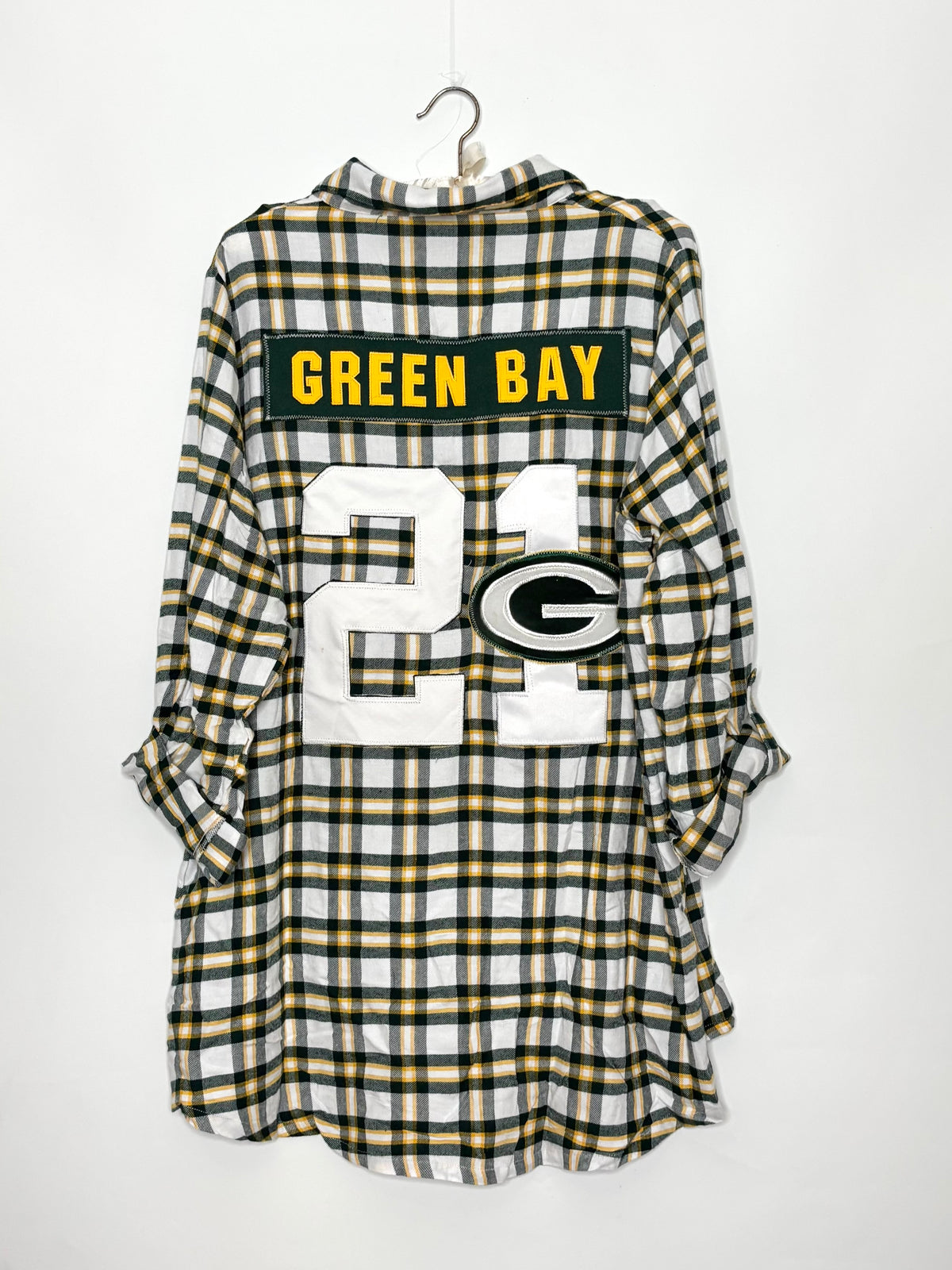 Game Day Flannel  shirt Dress