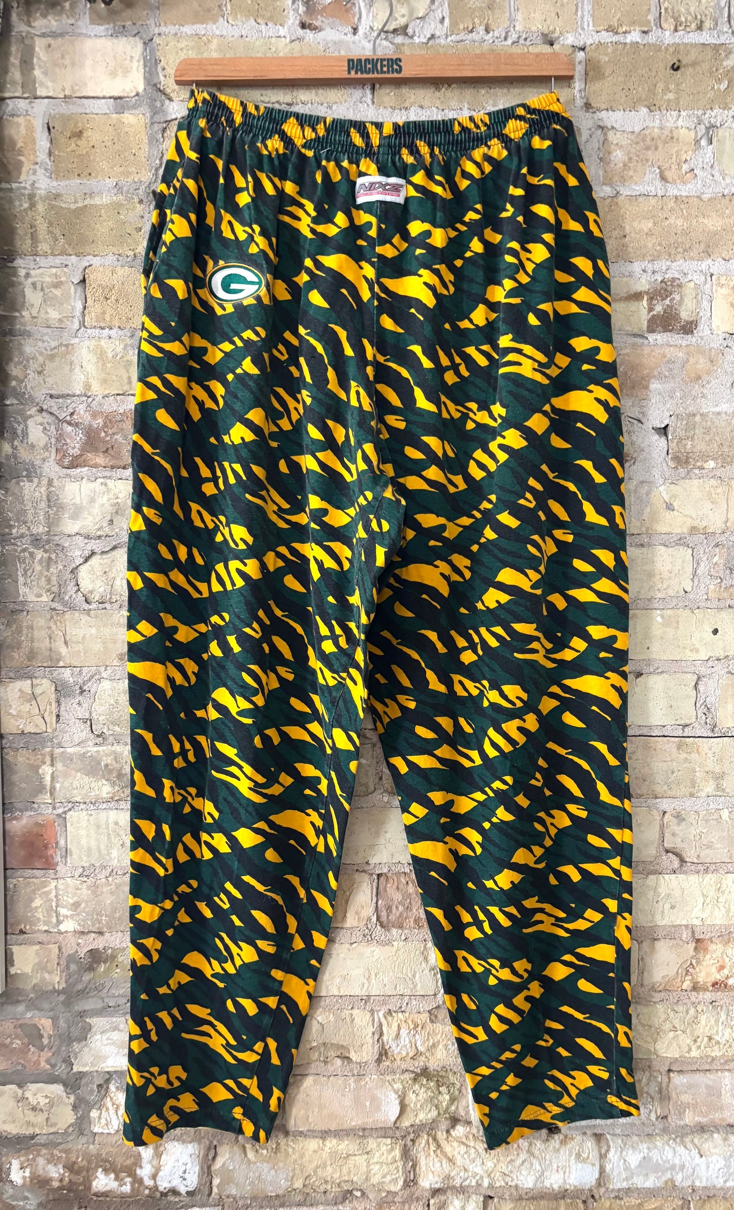 Vintage Nixz Green Bay Packers Retro Baggy Sweats Pants 80s 90s