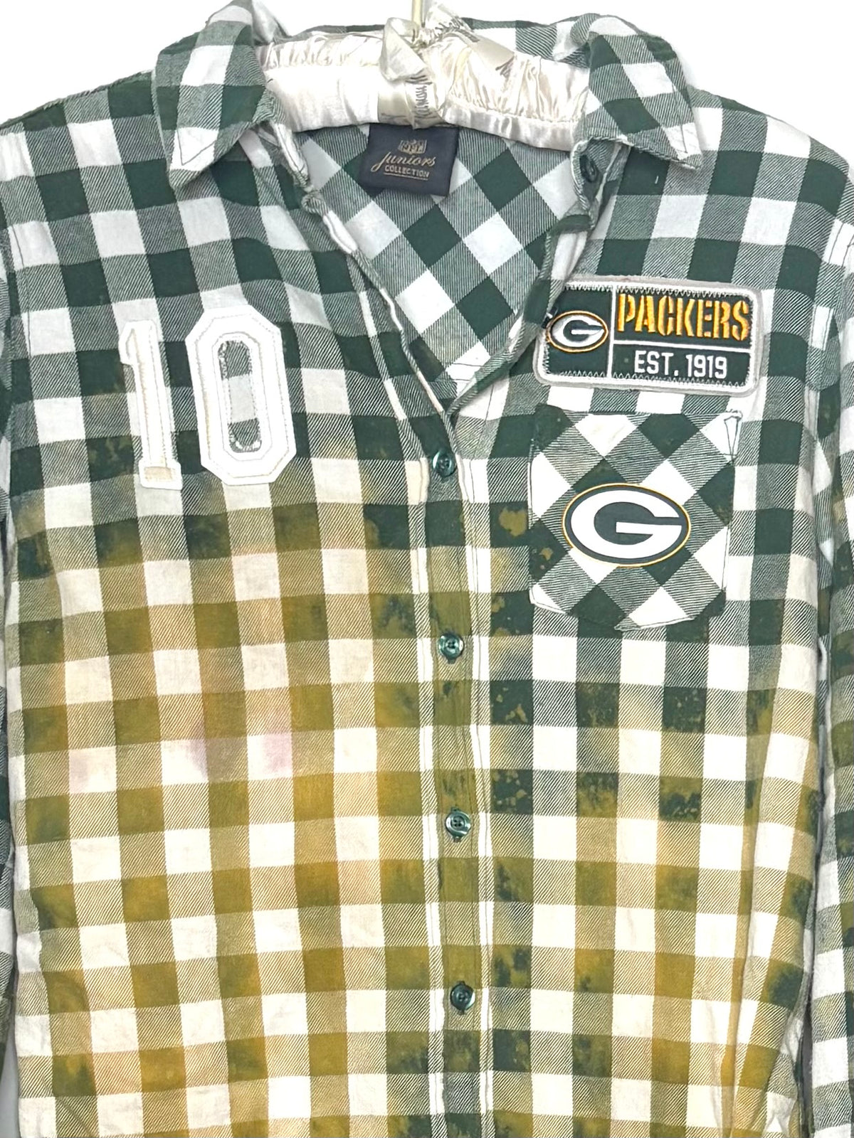 Distressed Game Day Flannel Shirt