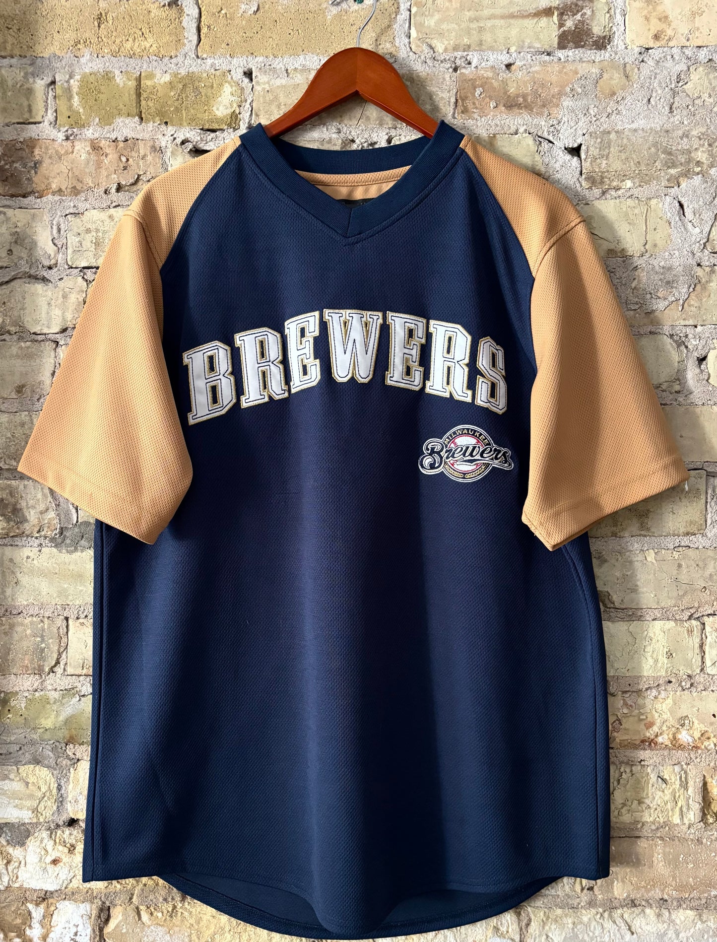Retro Brewers S/S 2 Tone baseball Jersey