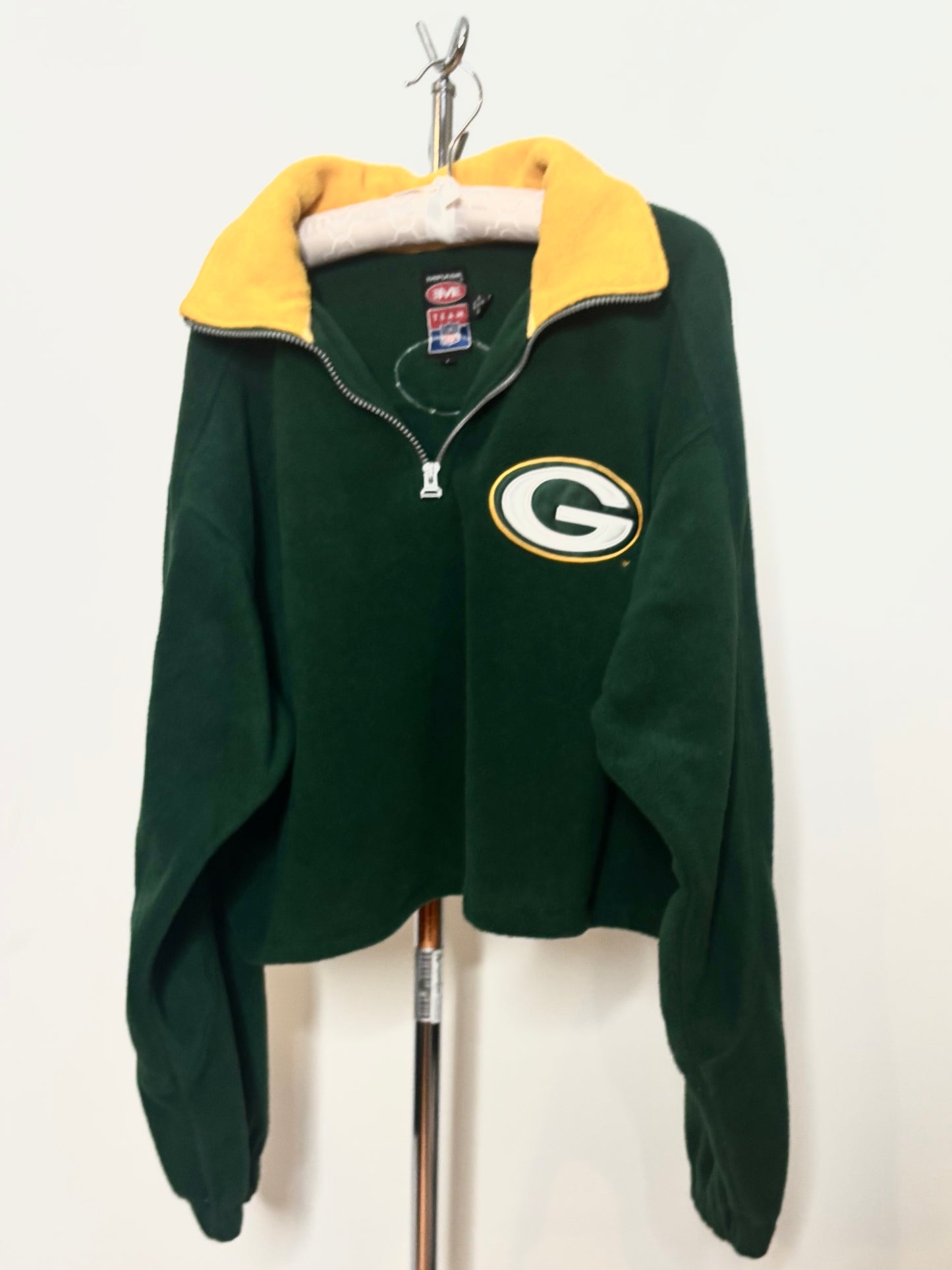 Vintage Packers 1/4 Zip Cropped Fleece Pullover #10