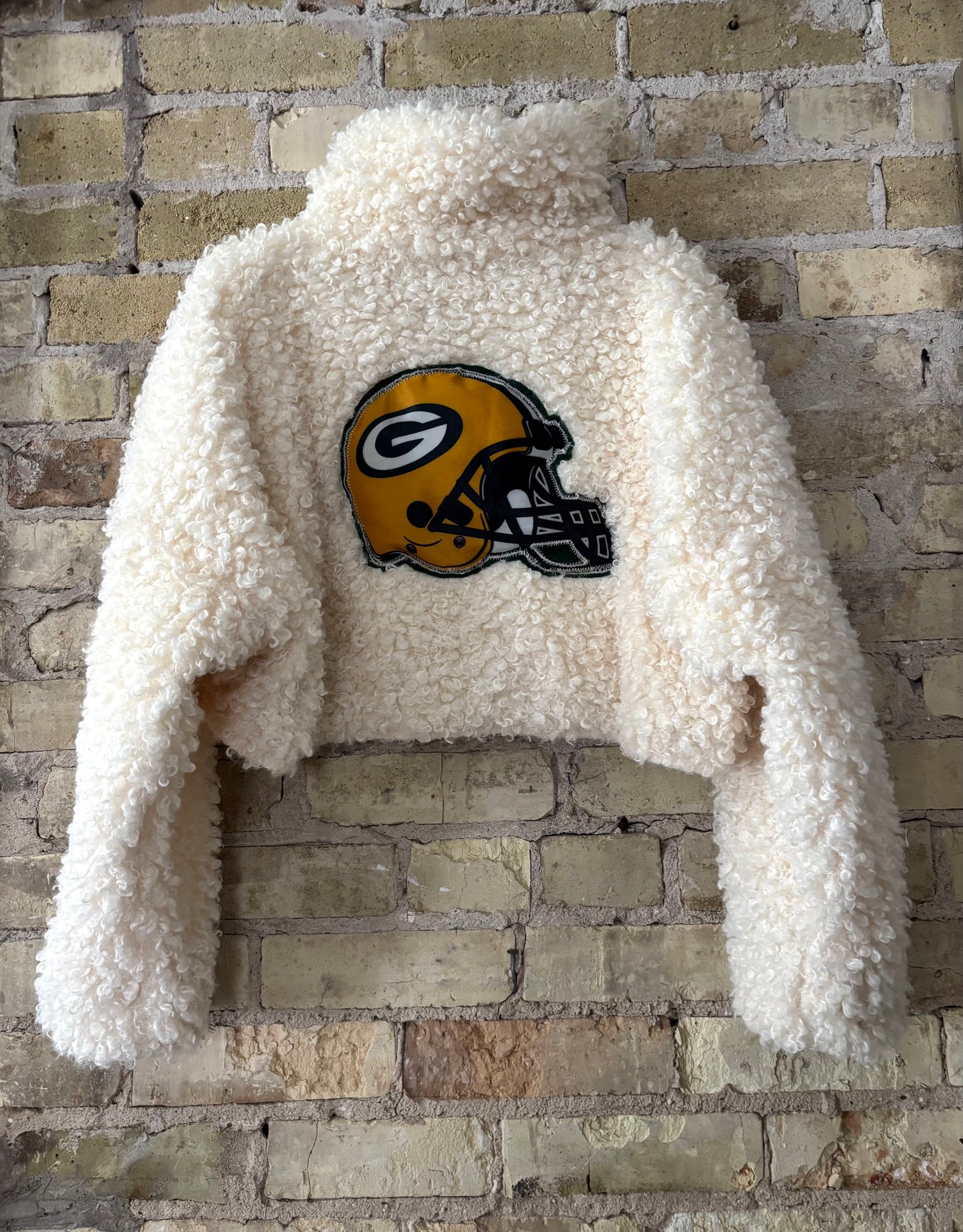 Curly Faux Fur Game Day Jacket  Coat