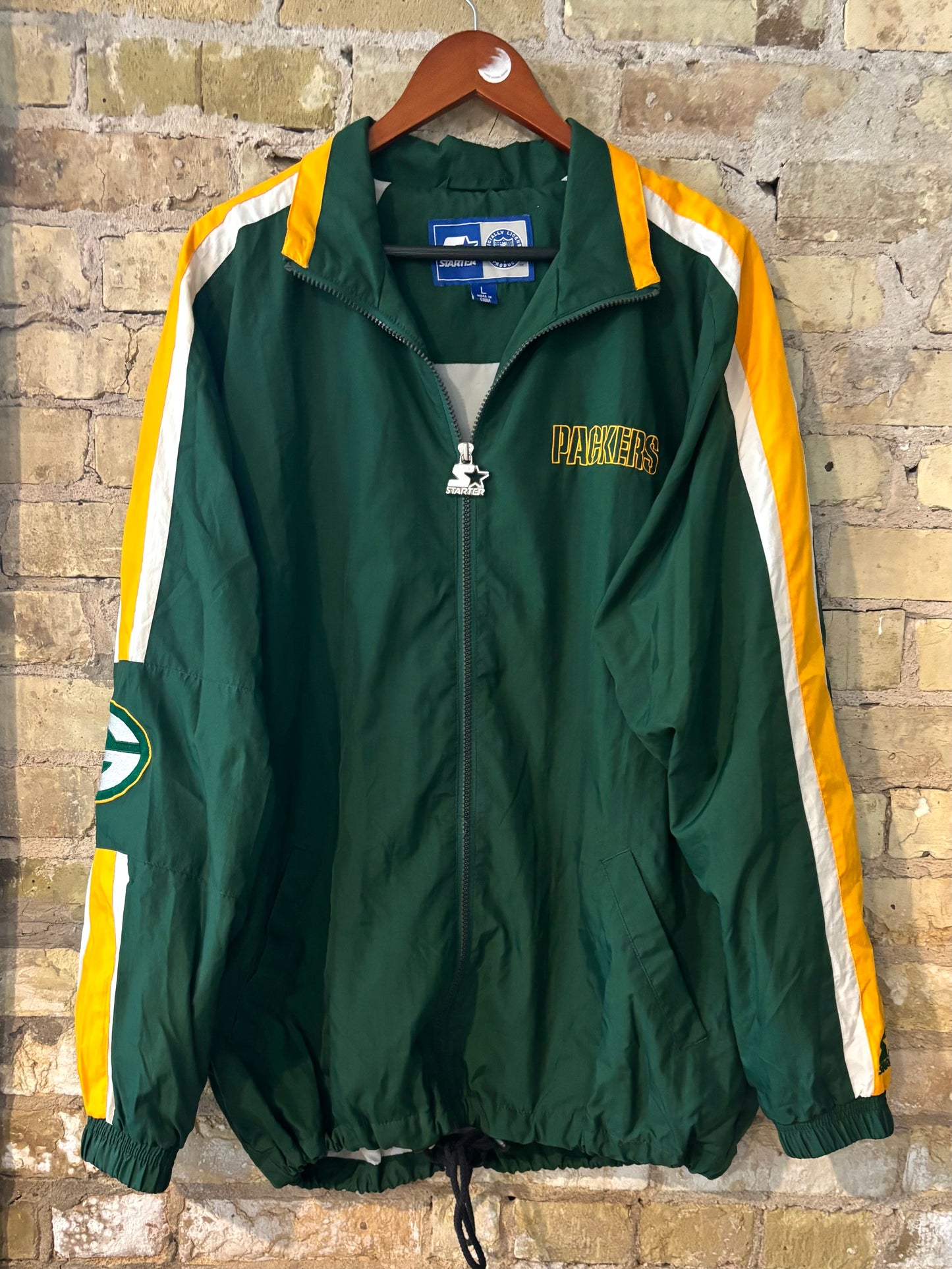 Retro 90’s STARTER Green Bay Packers windbreaker Track Coat