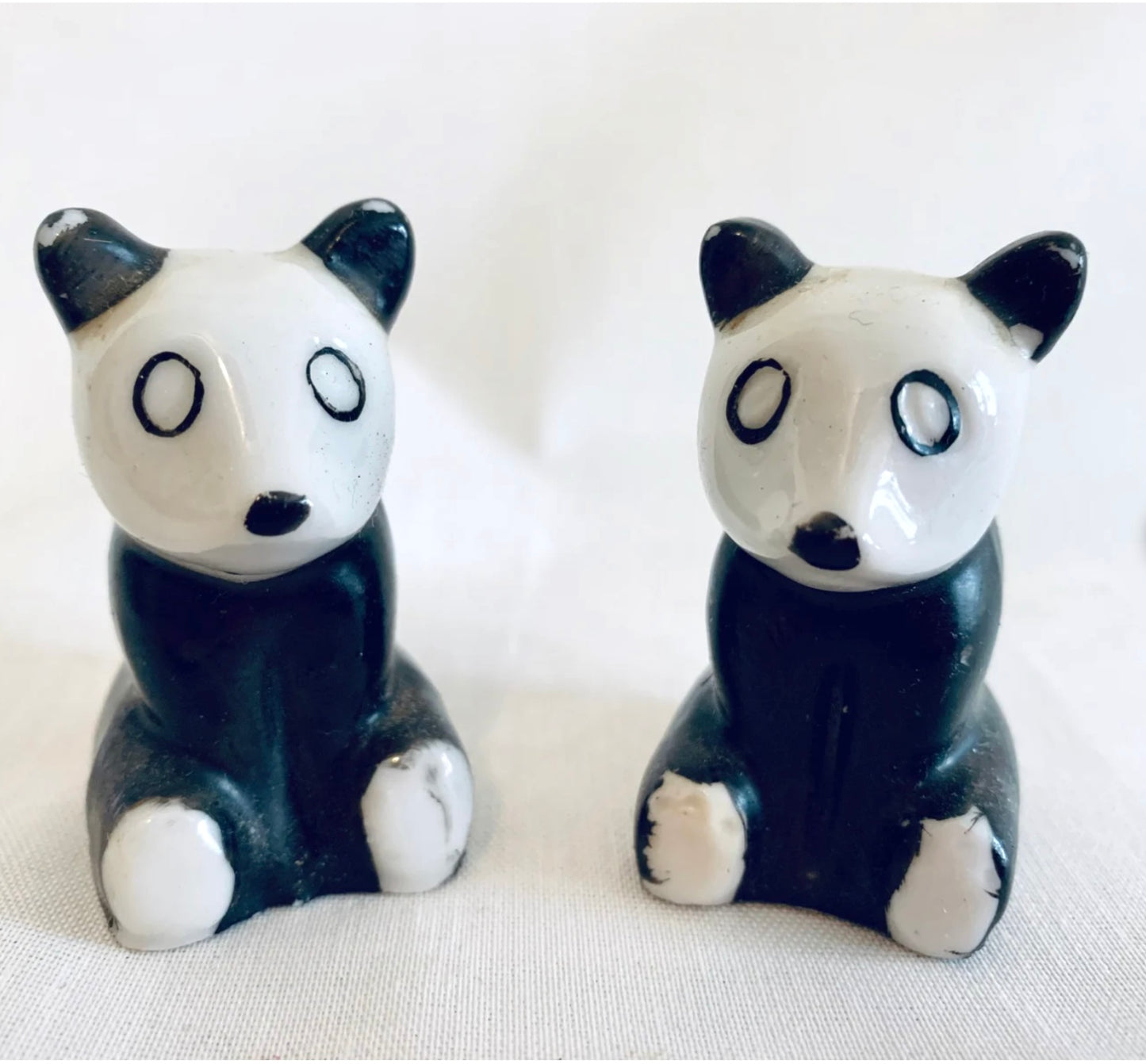 Vintage Japanese Panda Bear Salt & Pepper Shaker set