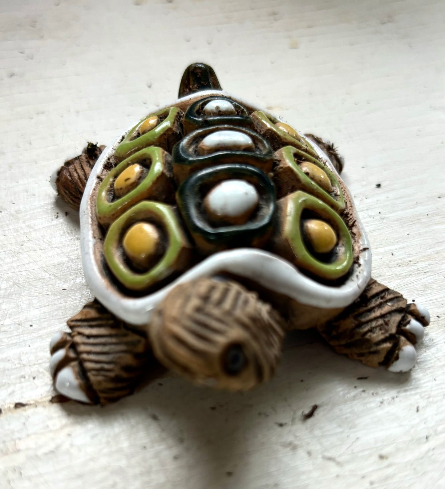 Vintage Artesian Rinconada Art Plant Pet Ceramic Turtle