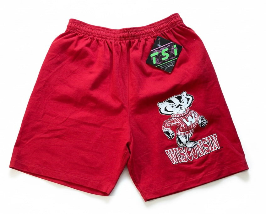 Vintage 90’s Wisconsin Badgers High Waisted Gym Shorts