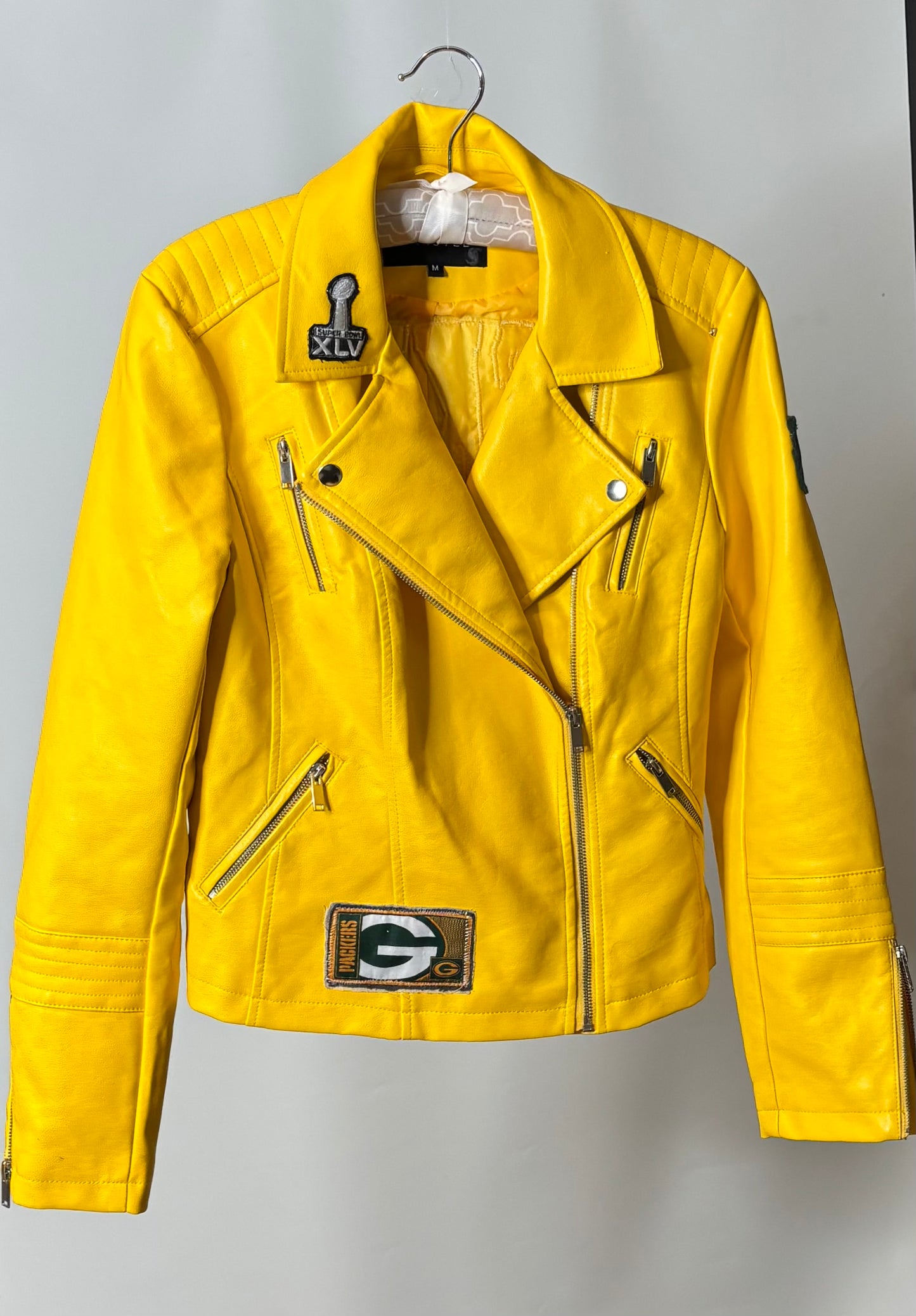 Vegan Leather Moto Game Day Jacket