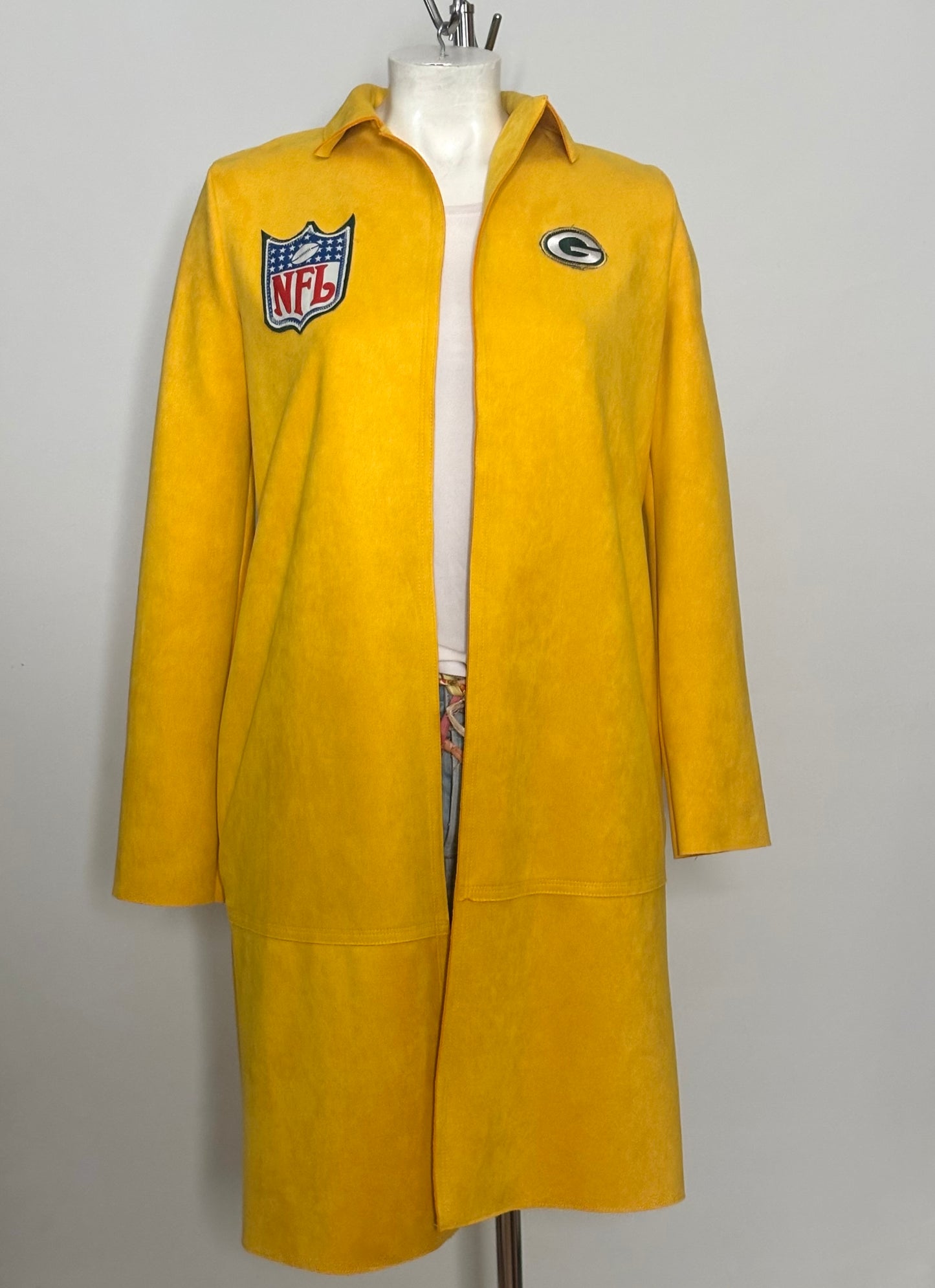 Faux Suede Game Day Midi Jacket