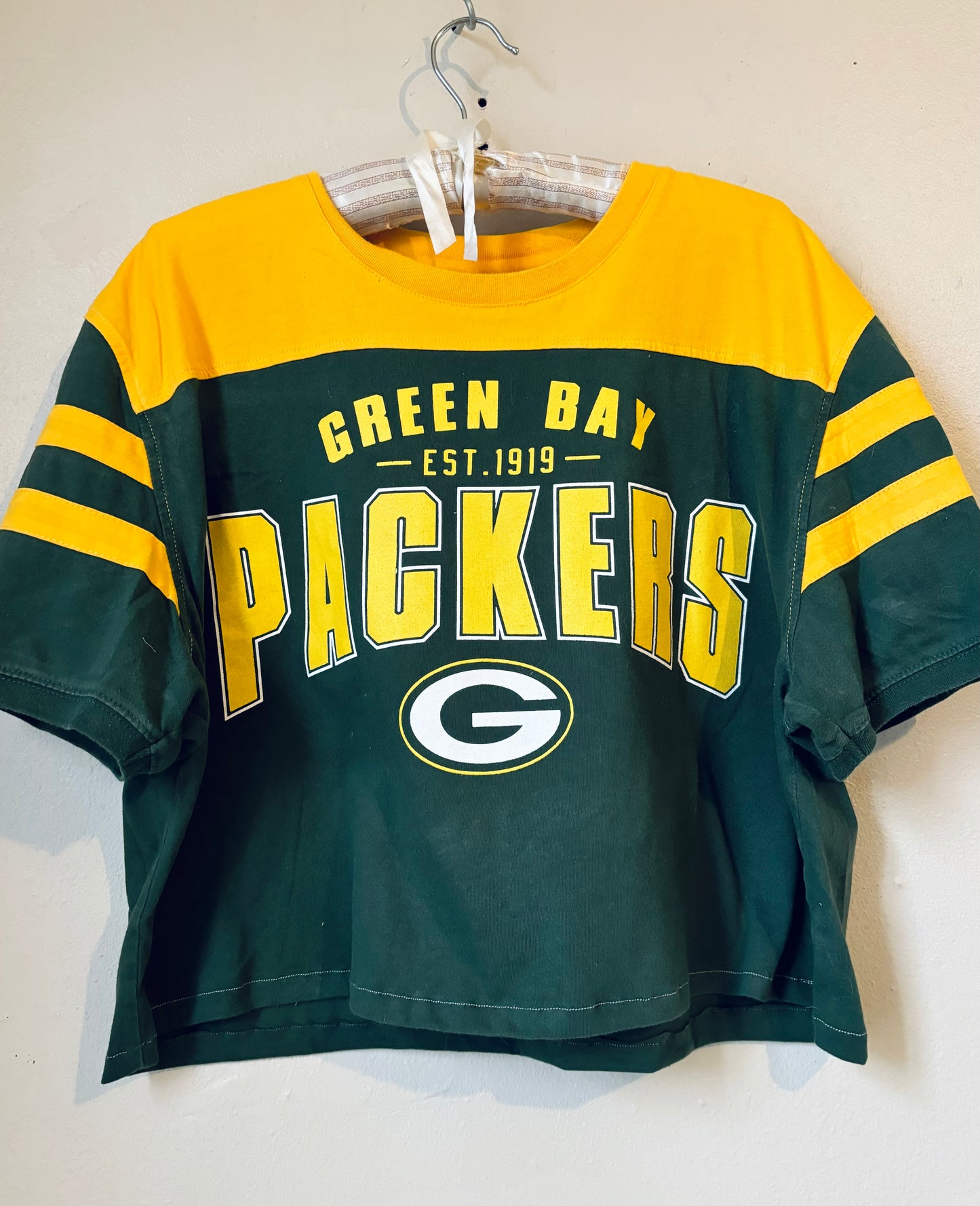 Reworked Packers Retro cropped Graphic Tee