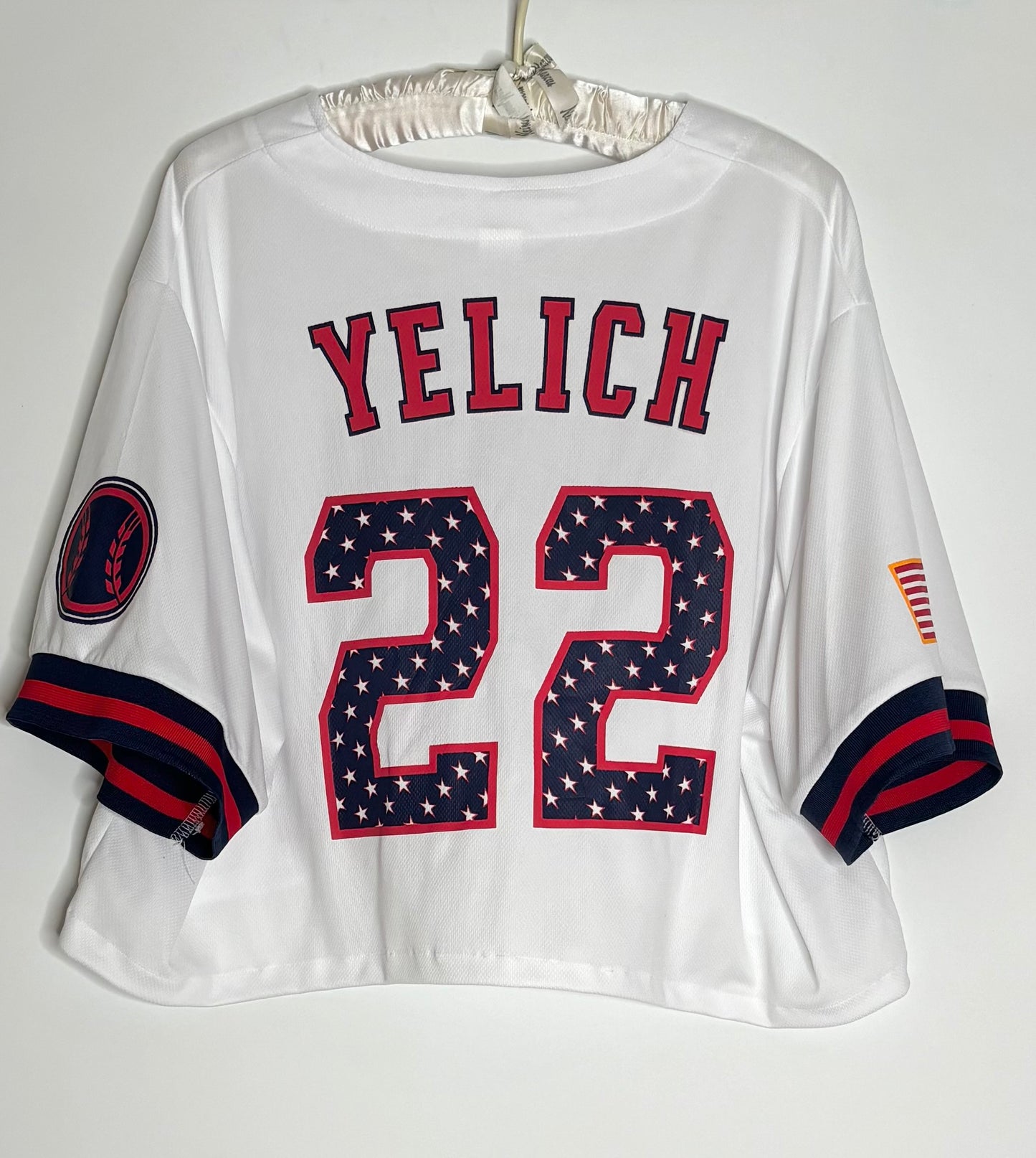 Milwaukee Brewers  Button up 4th of July #22 Baseball Jersey