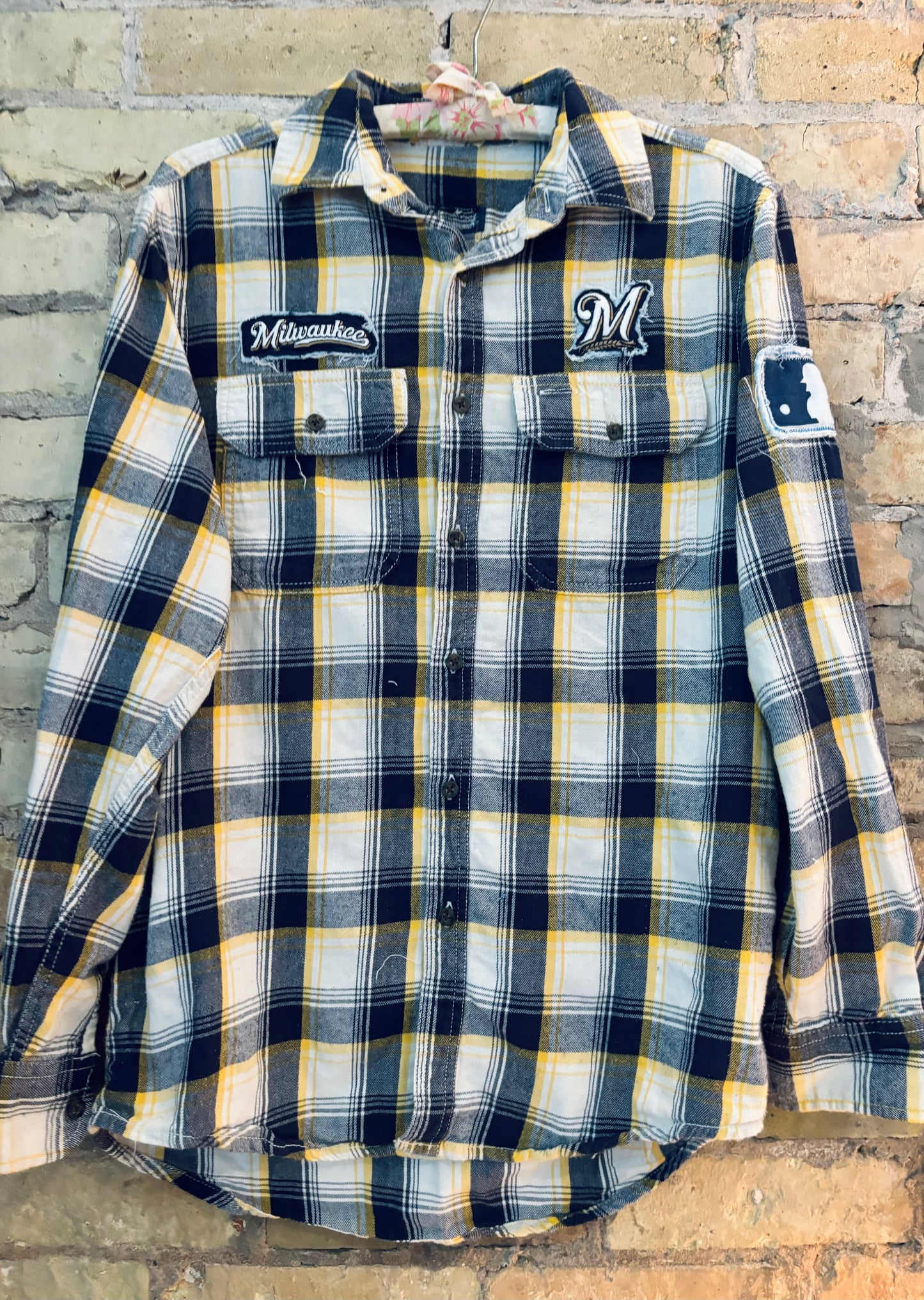 Reworked Brewers Game Day Flannel Shirt