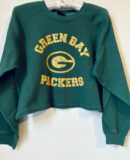 Reworked Packers Long sleeve vintage Thermal Graphic Tee