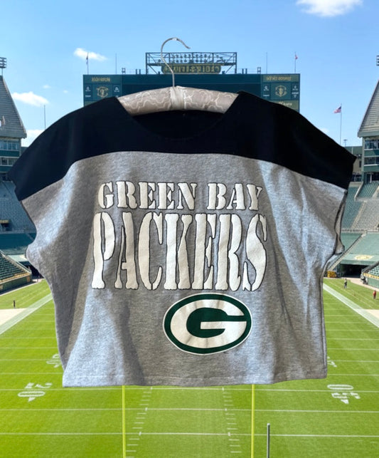 Green Bay Packers 90’s Oversized cropped Sleeveless Slouchy T-shirt