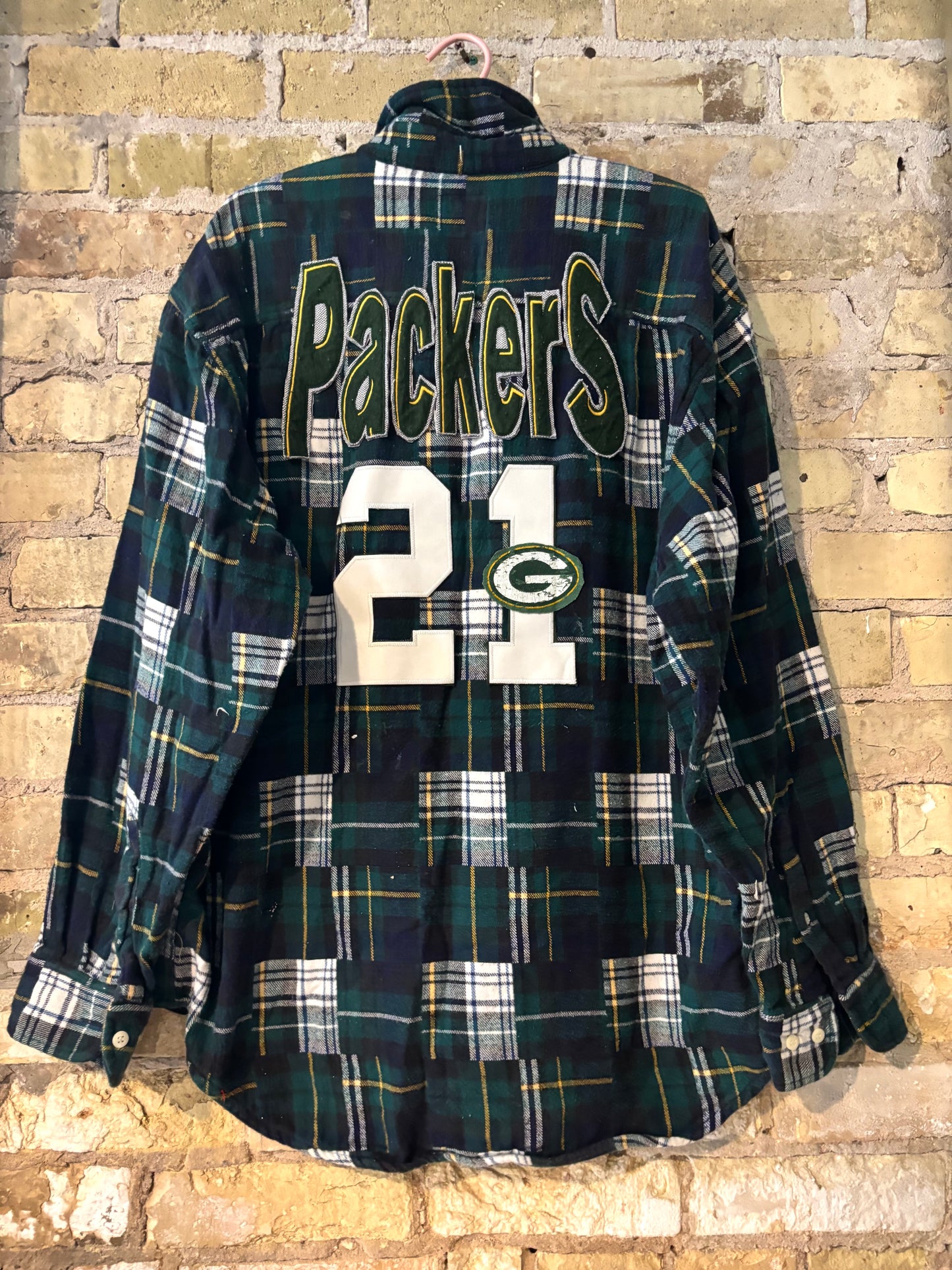 Patchwork Plaid Game Day Flannel Shirt