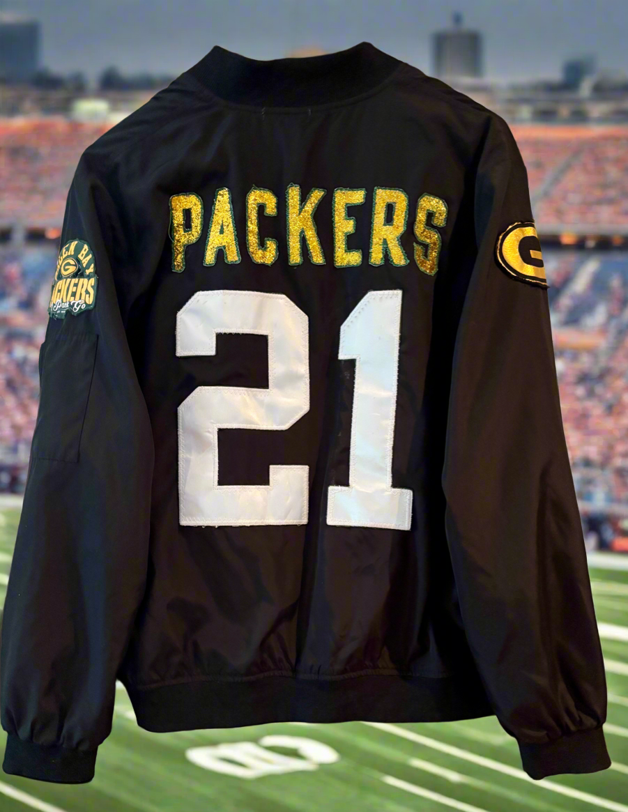 Reworked Retro GameDay Satin Bomber