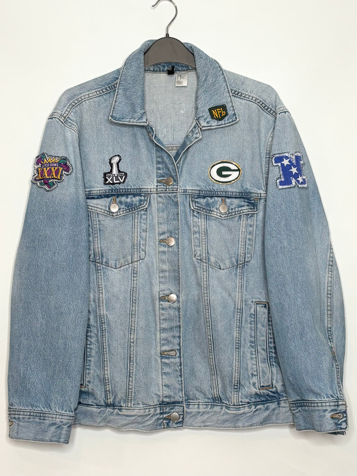 90’s Retro Game Day Denim Jean Jacket