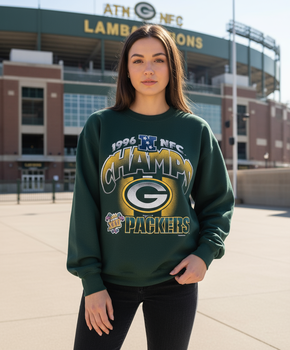 Vintage Green Bay Packers 1996 NFC CHAMPS Crewneck