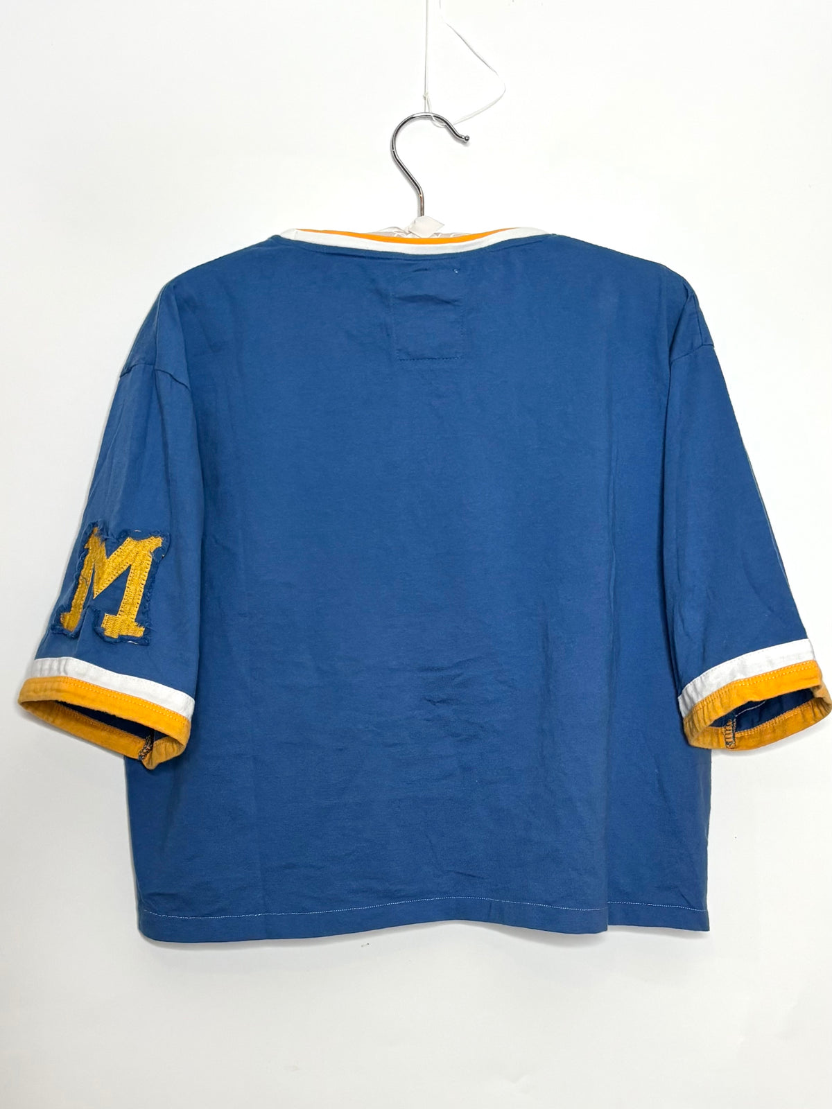 Milwaukee Brewers Cropped Throwback Ringer Tee