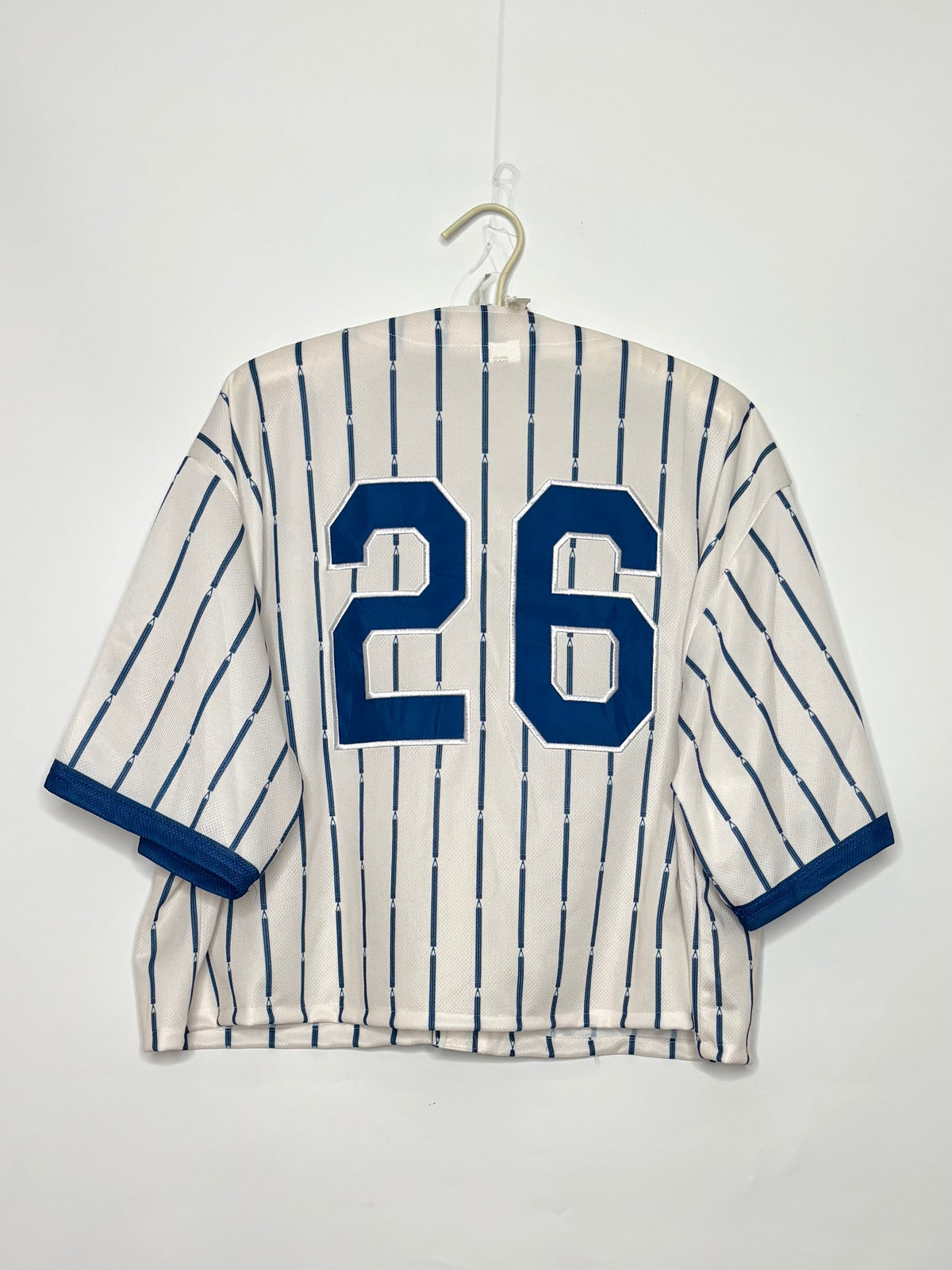 Chicago Cubs throwback striped Button up Jersey