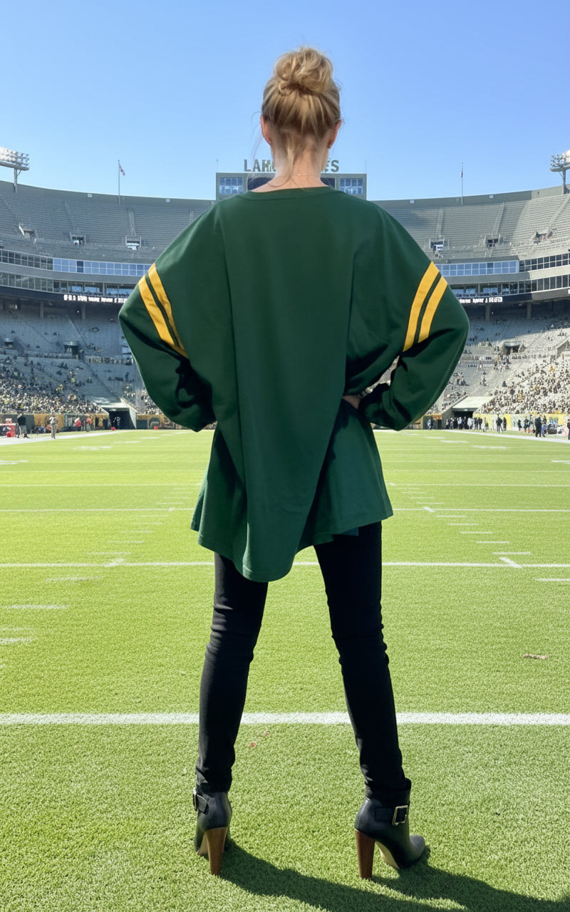 Oversized Packers Vintage Jersey T-shirt Mini Dress