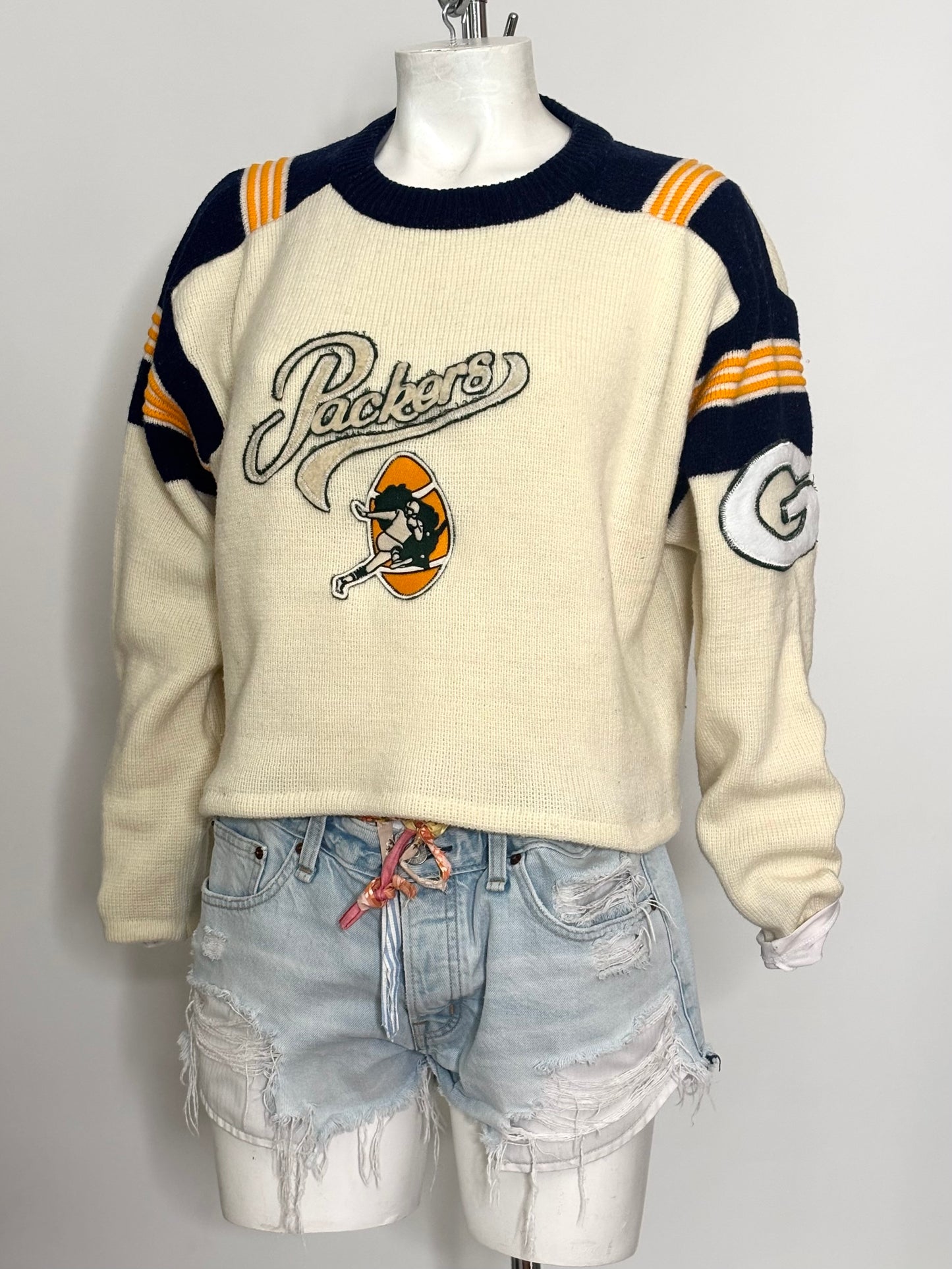 Vintage wool Game Day Throwback Sweater