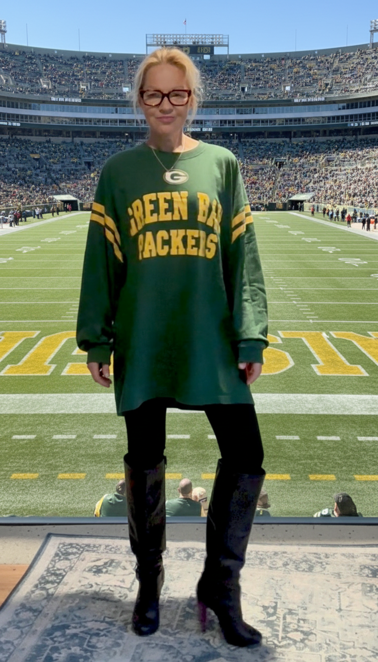 Oversized Packers Vintage Jersey T-shirt Mini Dress