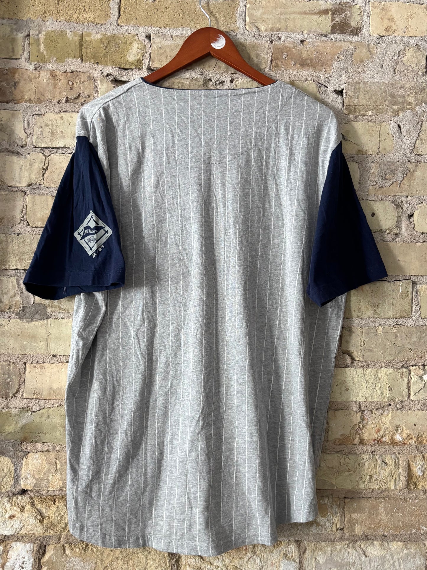 Brewers Vintage Striped Jersey Tee