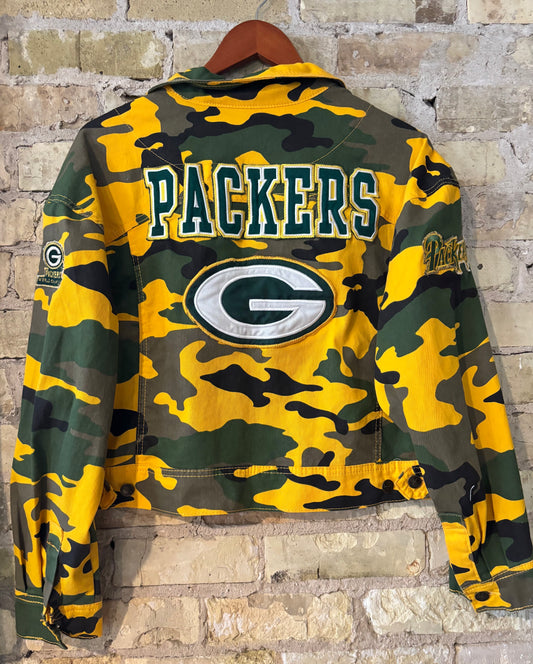 Yellow & Green Camouflage Game Day Jacket