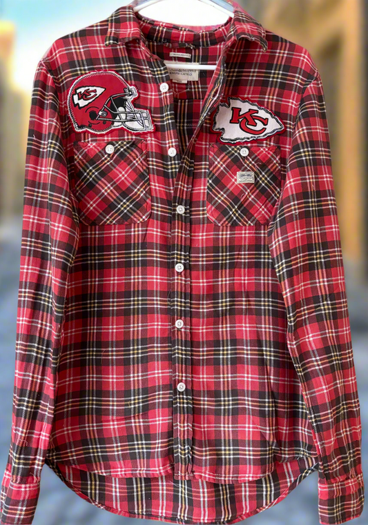Reworked RL Denim & Supply Game Day Flannel Shirt